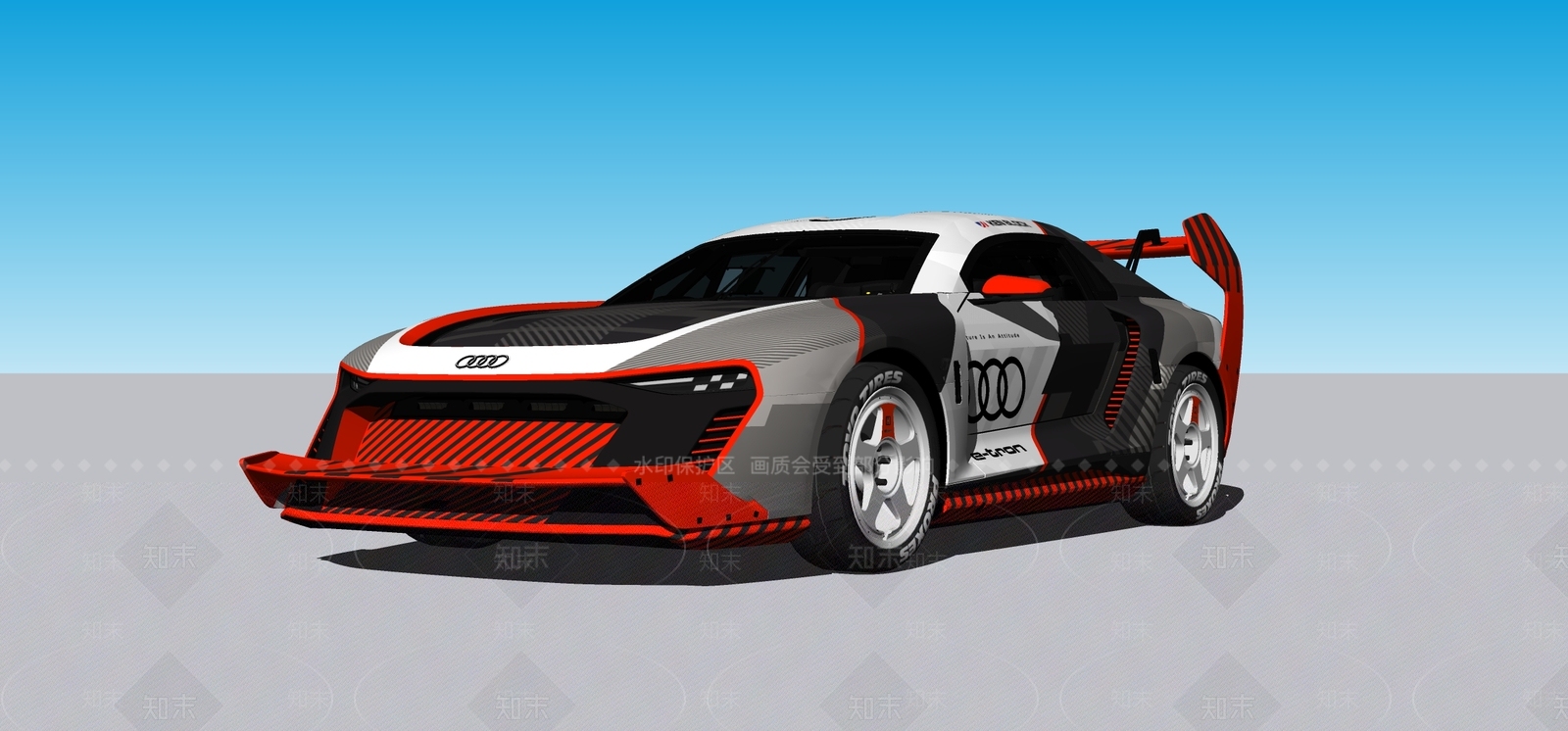 2023款奥迪赛车SU模型下载【ID:1130043211】