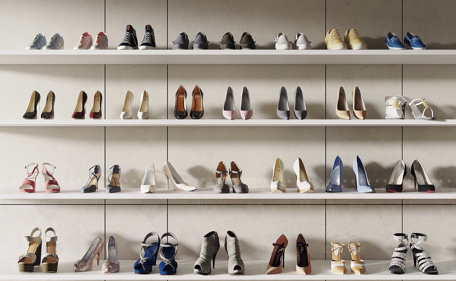 鞋子3D模型下载【ID:1130046886】