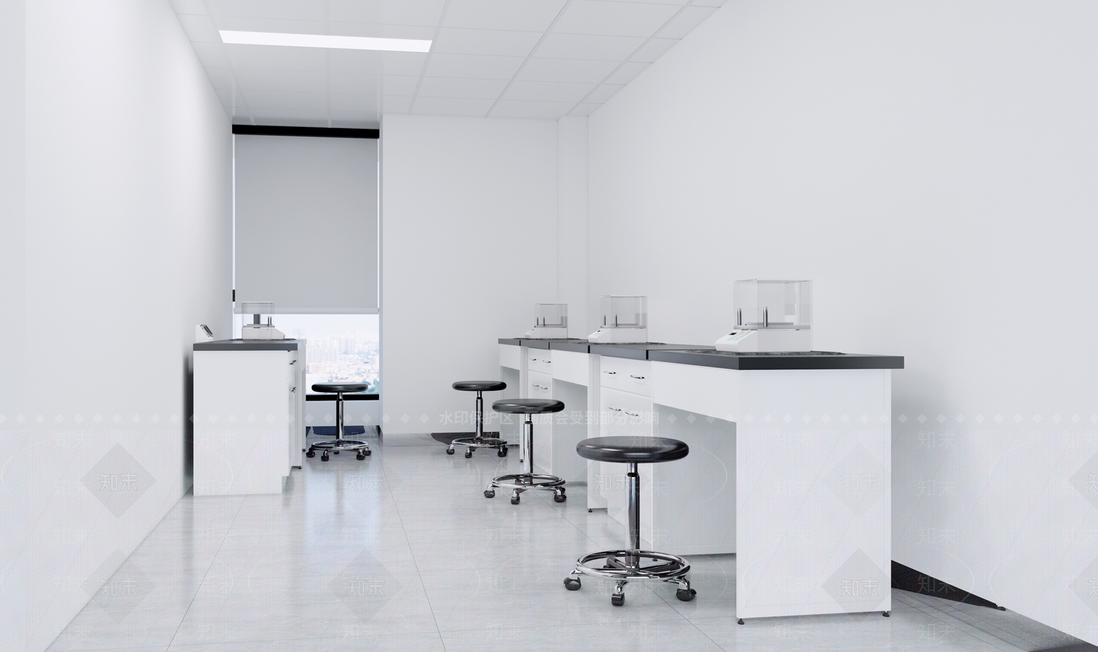 现代化学医疗生物物理天平实验室SU模型下载【ID:1130617207】