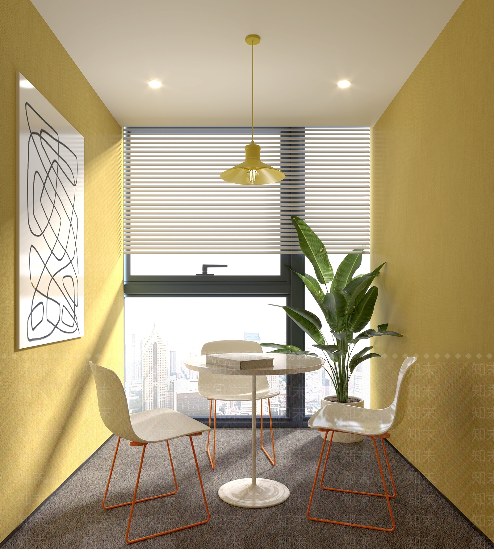 现代办公室洽谈室3D模型下载【ID:1130059088】