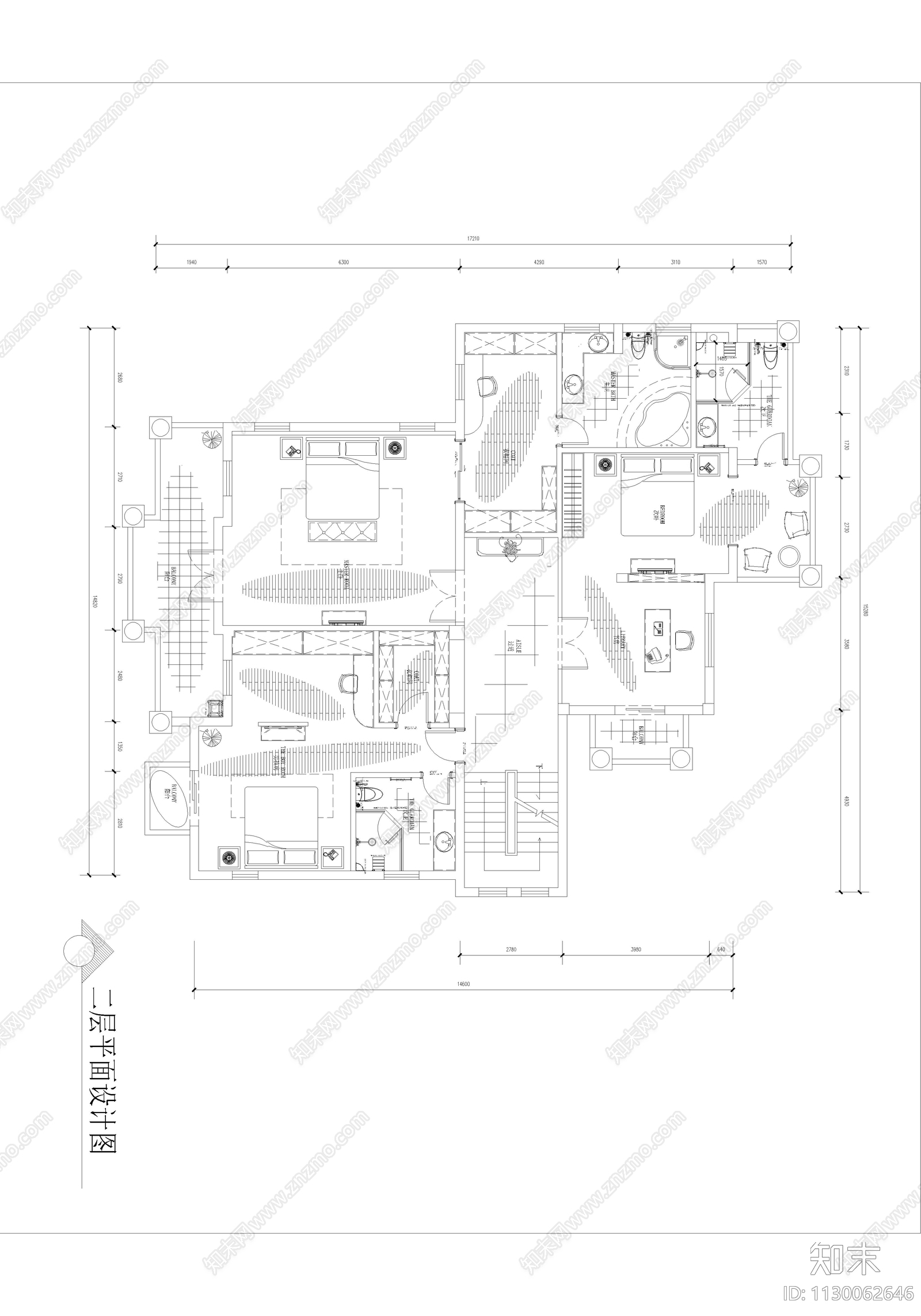 嘉兴普罗旺斯别墅室内施工图cad施工图下载【ID:1130062646】