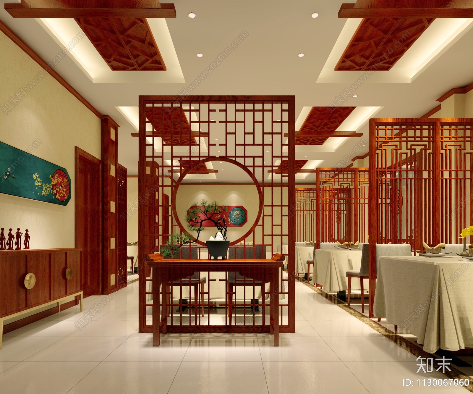 永乐饭庄餐厅物料清单效果图cad施工图下载【ID:1130067060】