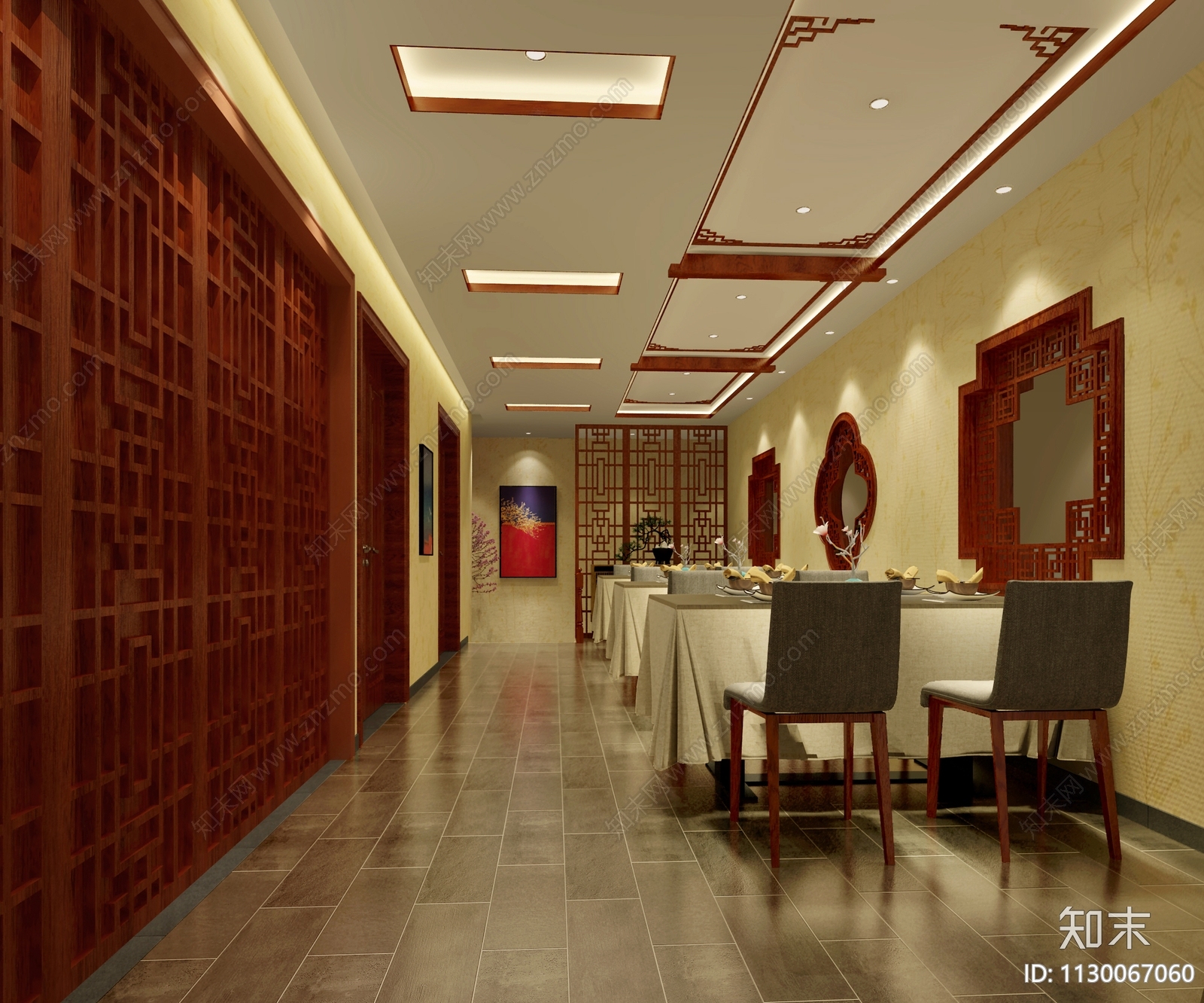 永乐饭庄餐厅物料清单效果图cad施工图下载【ID:1130067060】