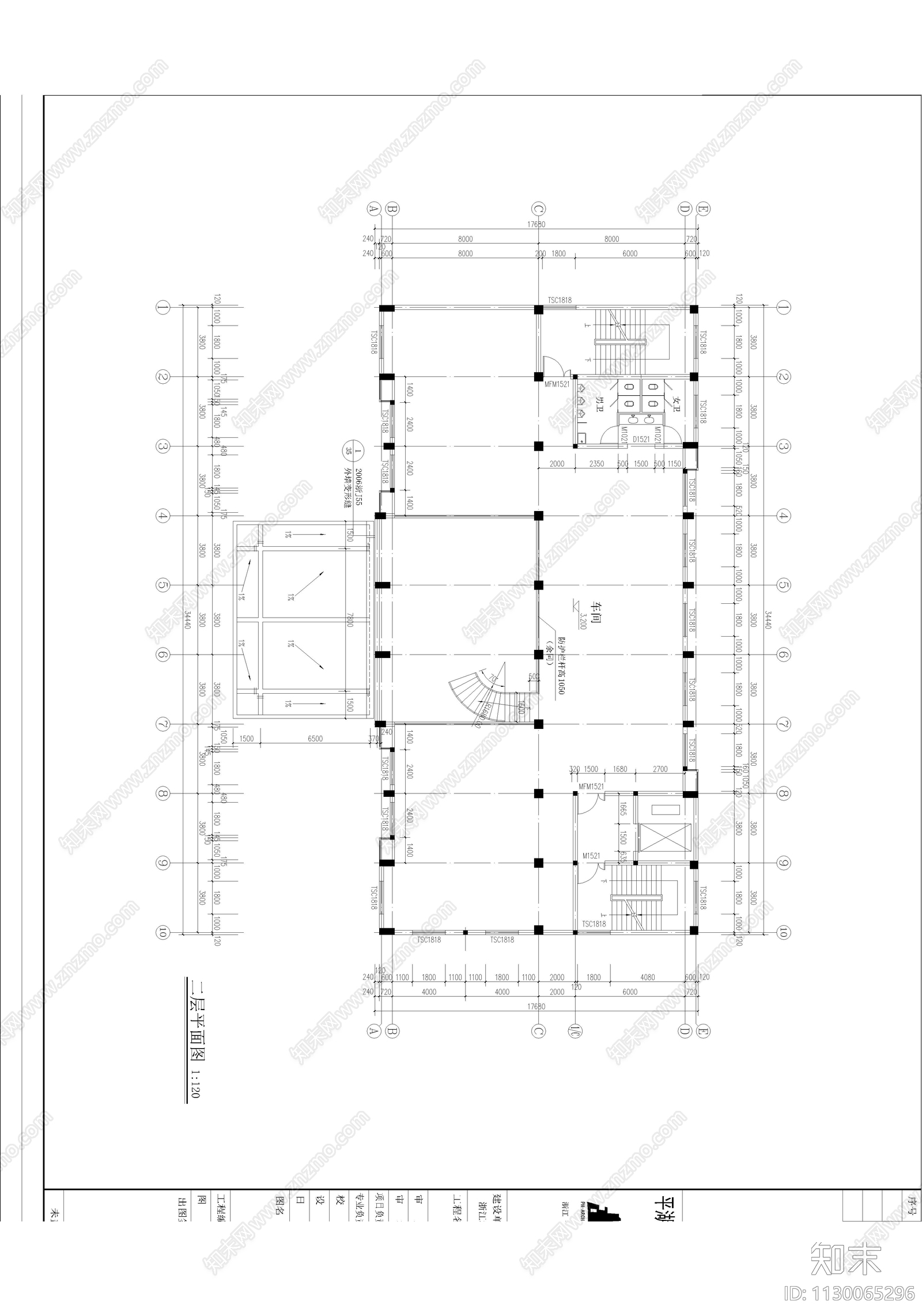 五金冲压车间建筑施工图下载【ID:1130065296】