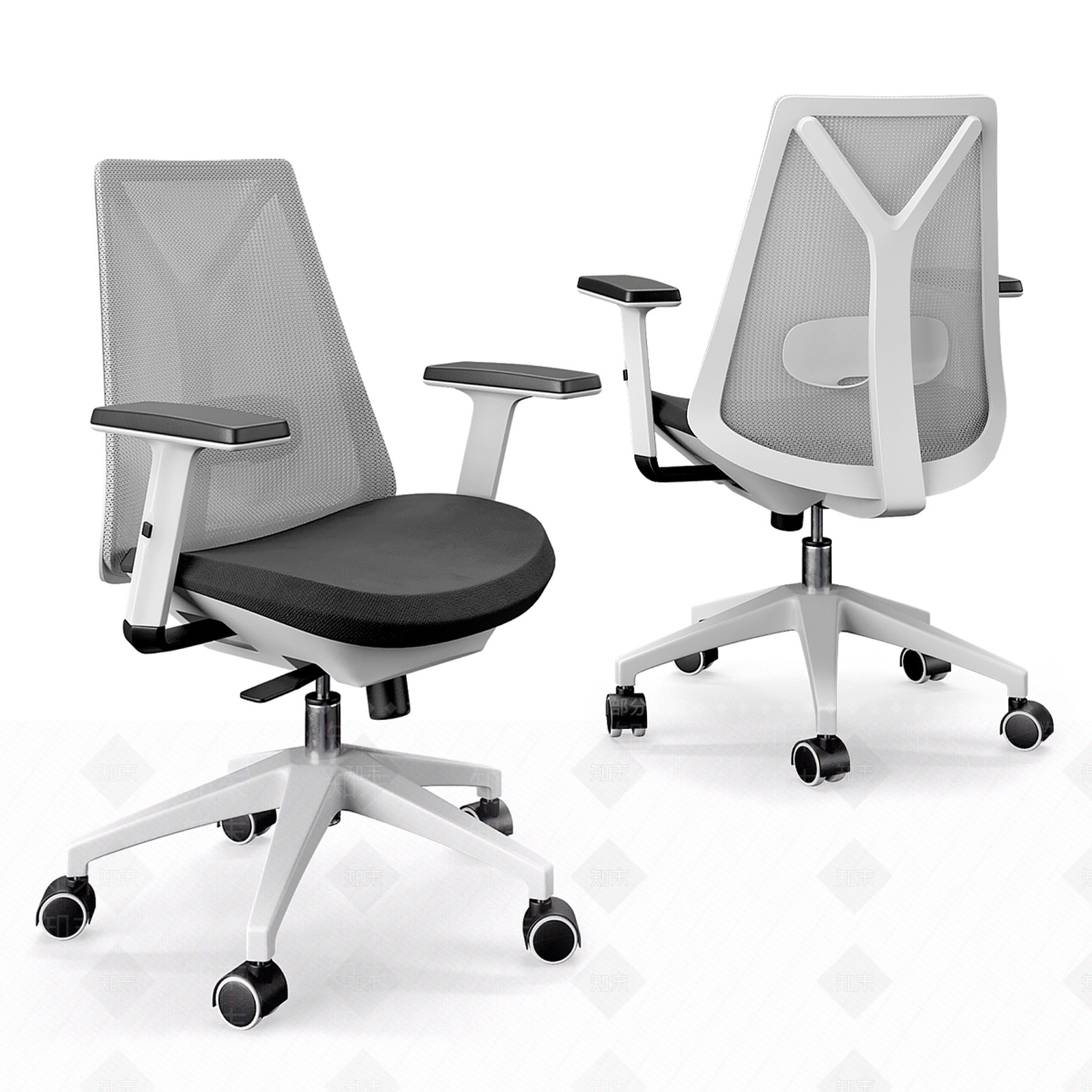 现代办公椅3D模型下载【ID:1130067469】