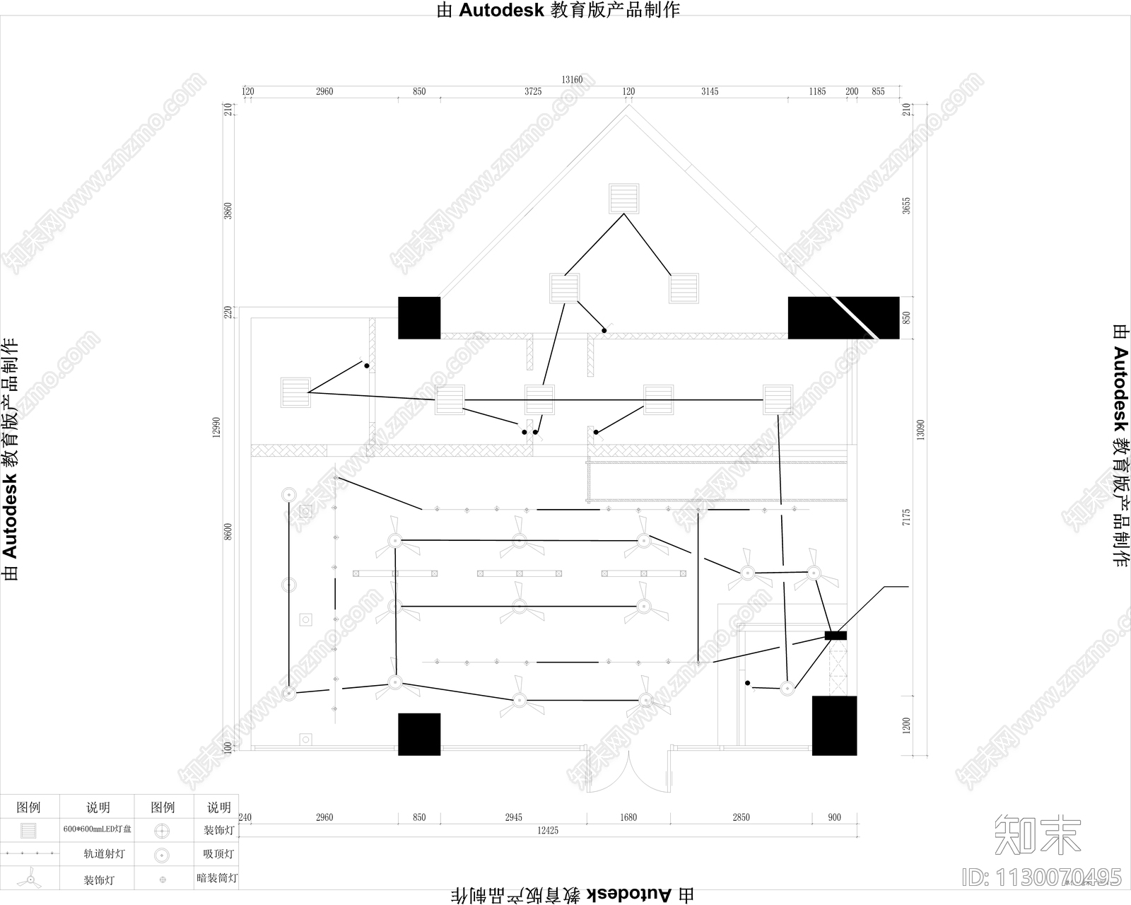 工业风火锅店cad施工图下载【ID:1130070495】