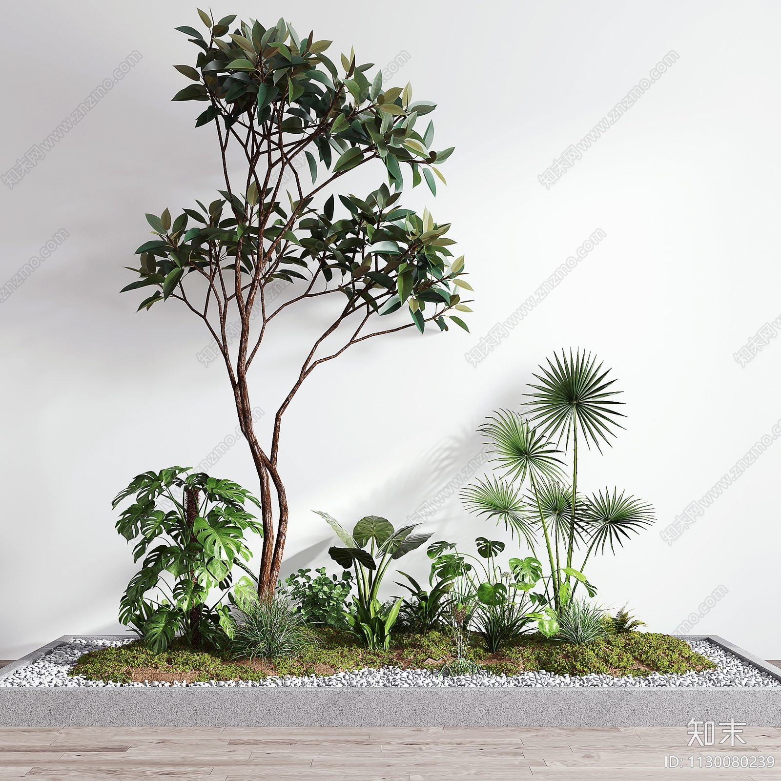 植物堆3D模型下载【ID:1130080239】