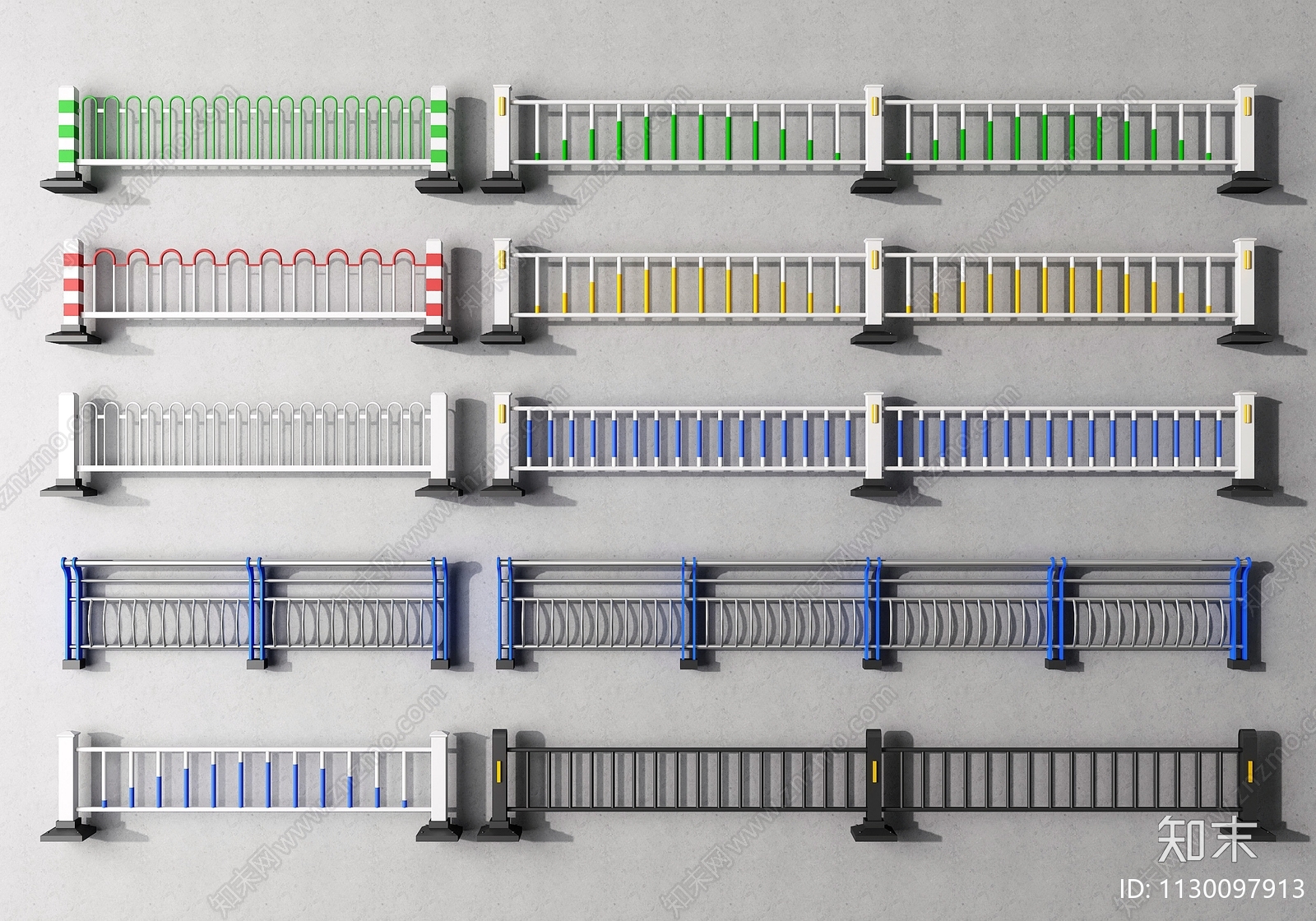 现代道路护栏SU模型下载【ID:1130097913】