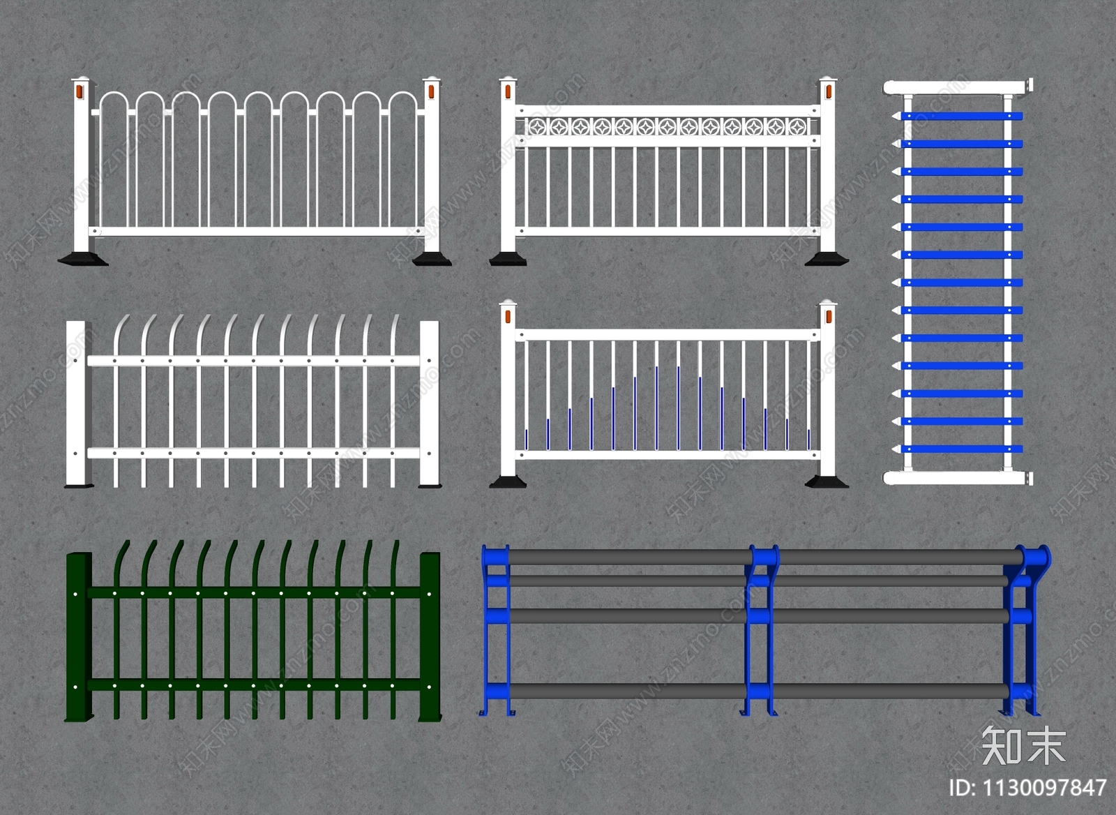 现代道路护栏SU模型下载【ID:1130097847】