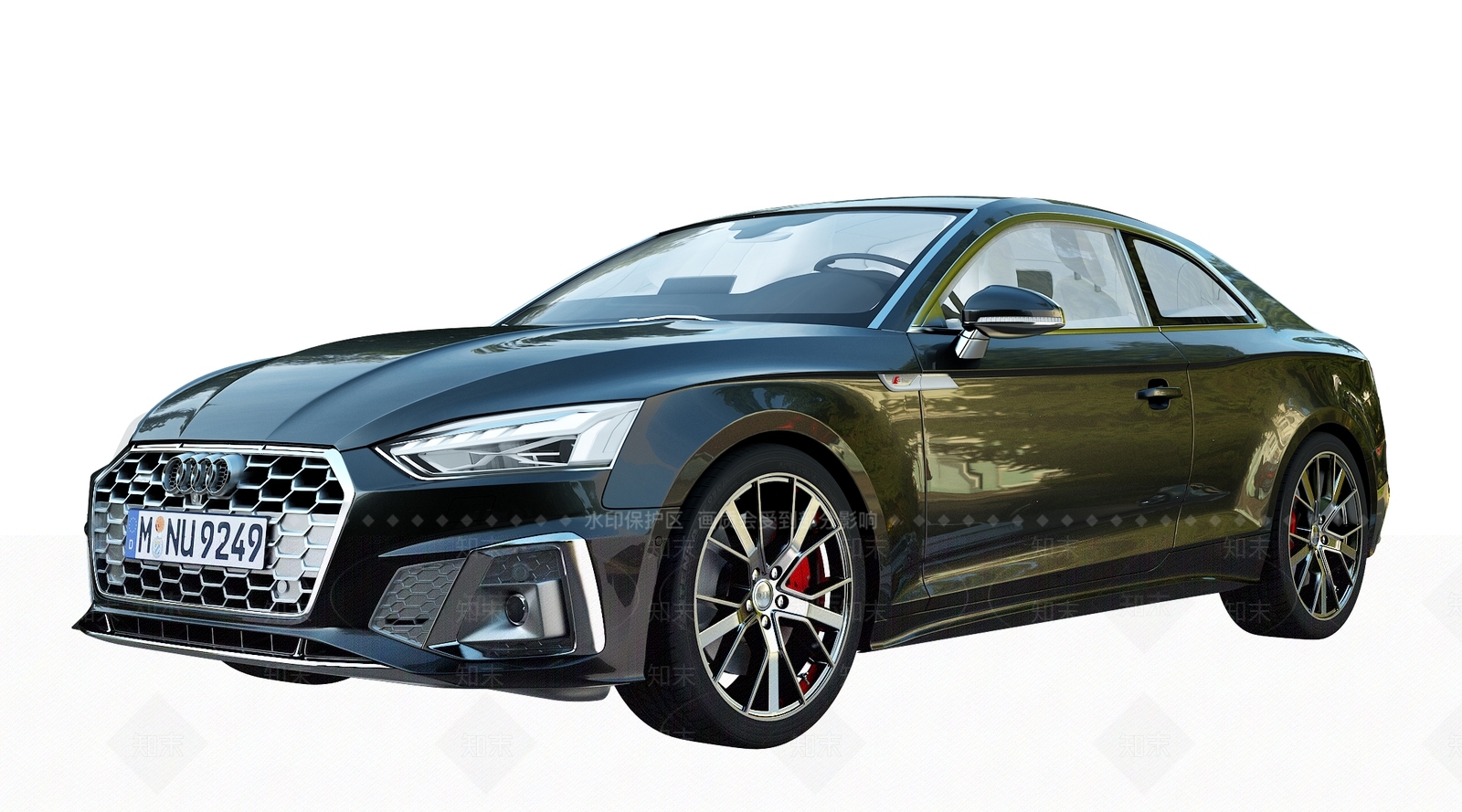 奥迪A5汽车3D模型下载【ID:1132618818】