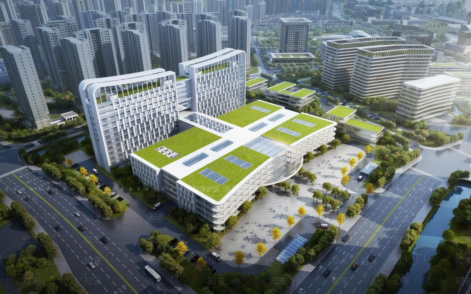 现代中医院SU模型下载【ID:1130126362】
