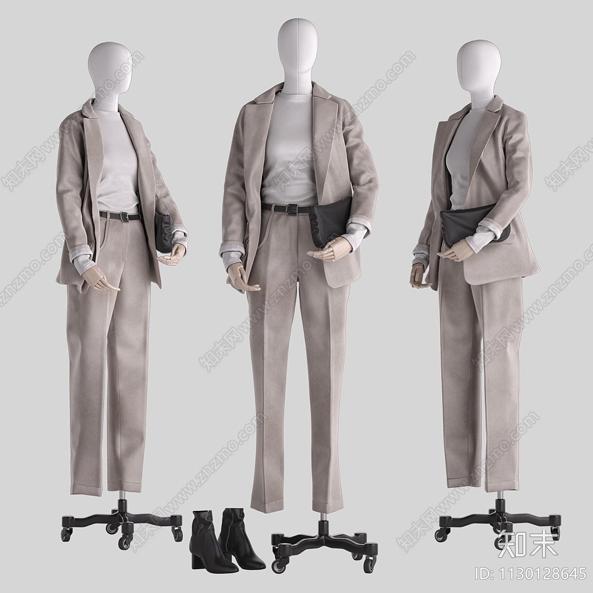 Mannequin服装模特3D模型下载【ID:1130128645】