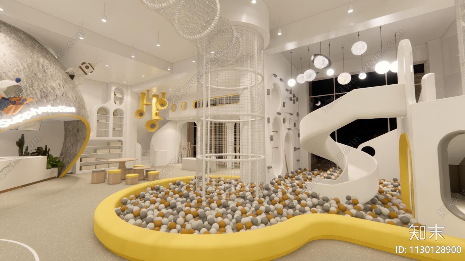 大型室内亲子成长中心儿童乐园施工图下载【ID:1130128900】