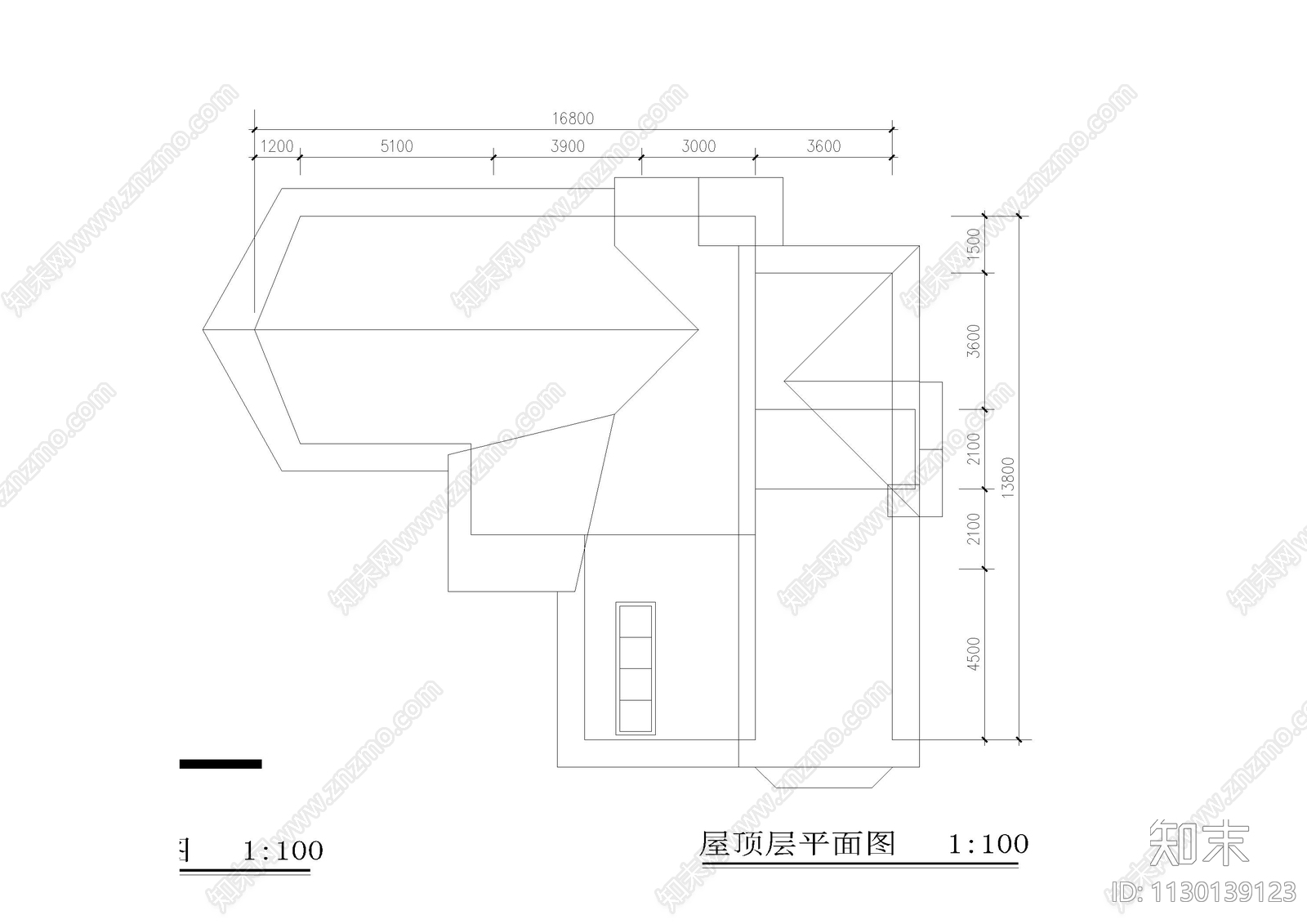 独立别墅户型建筑cad施工图下载【ID:1130139123】