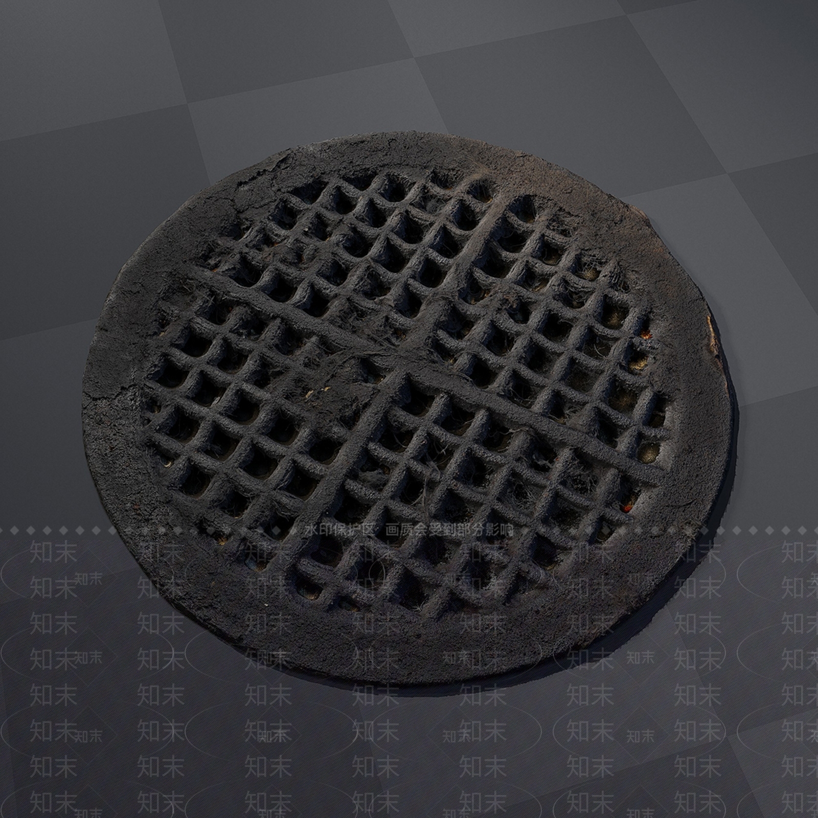 现代室外下水道井盖3D模型下载【ID:1130141832】