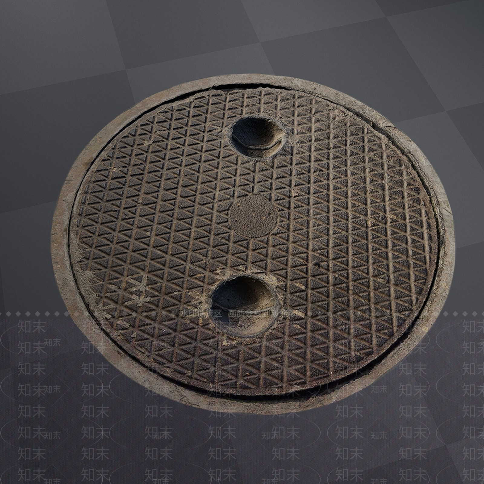 现代街道3D模型渲染效果图