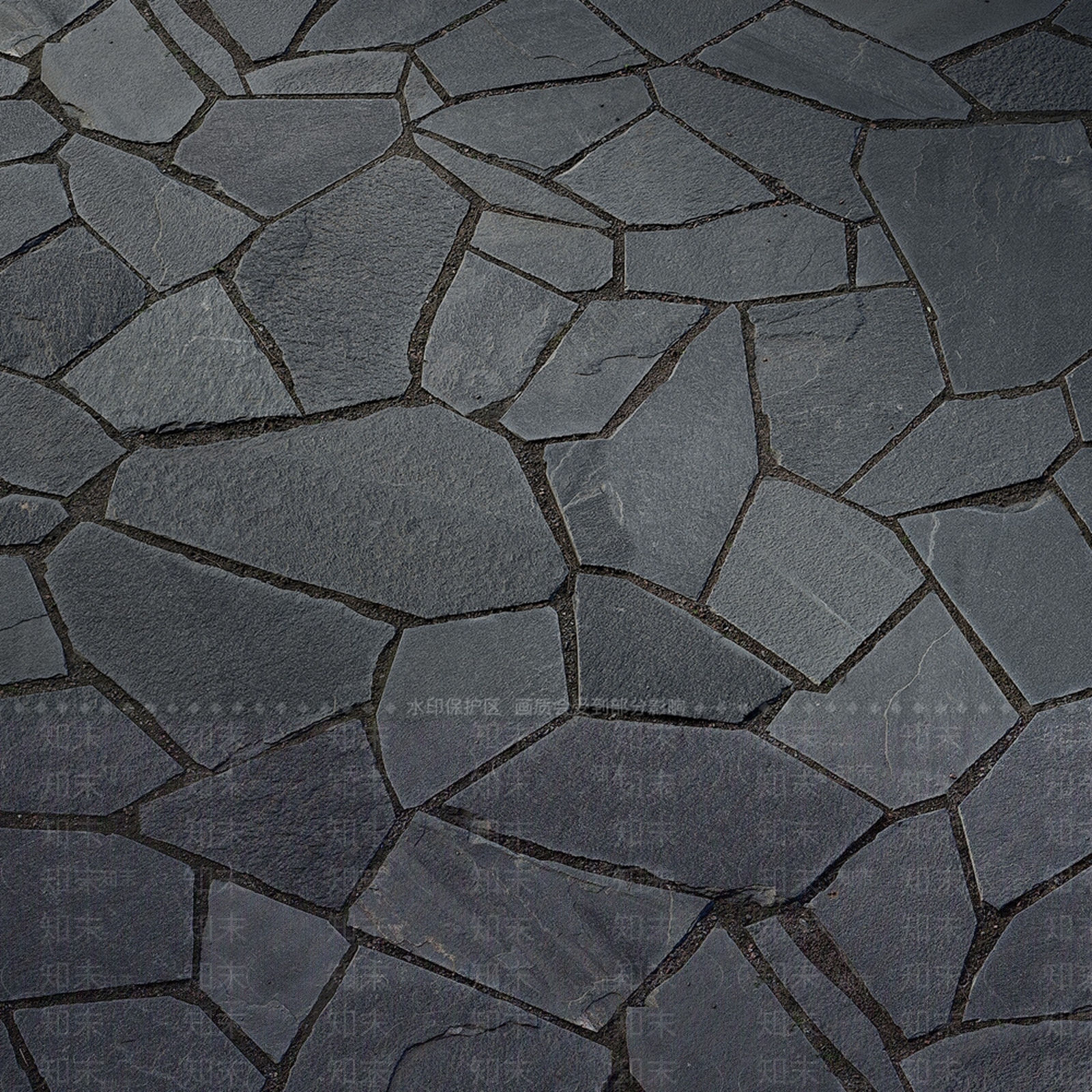 新中式室外石头路面3D模型下载【ID:1130144717】