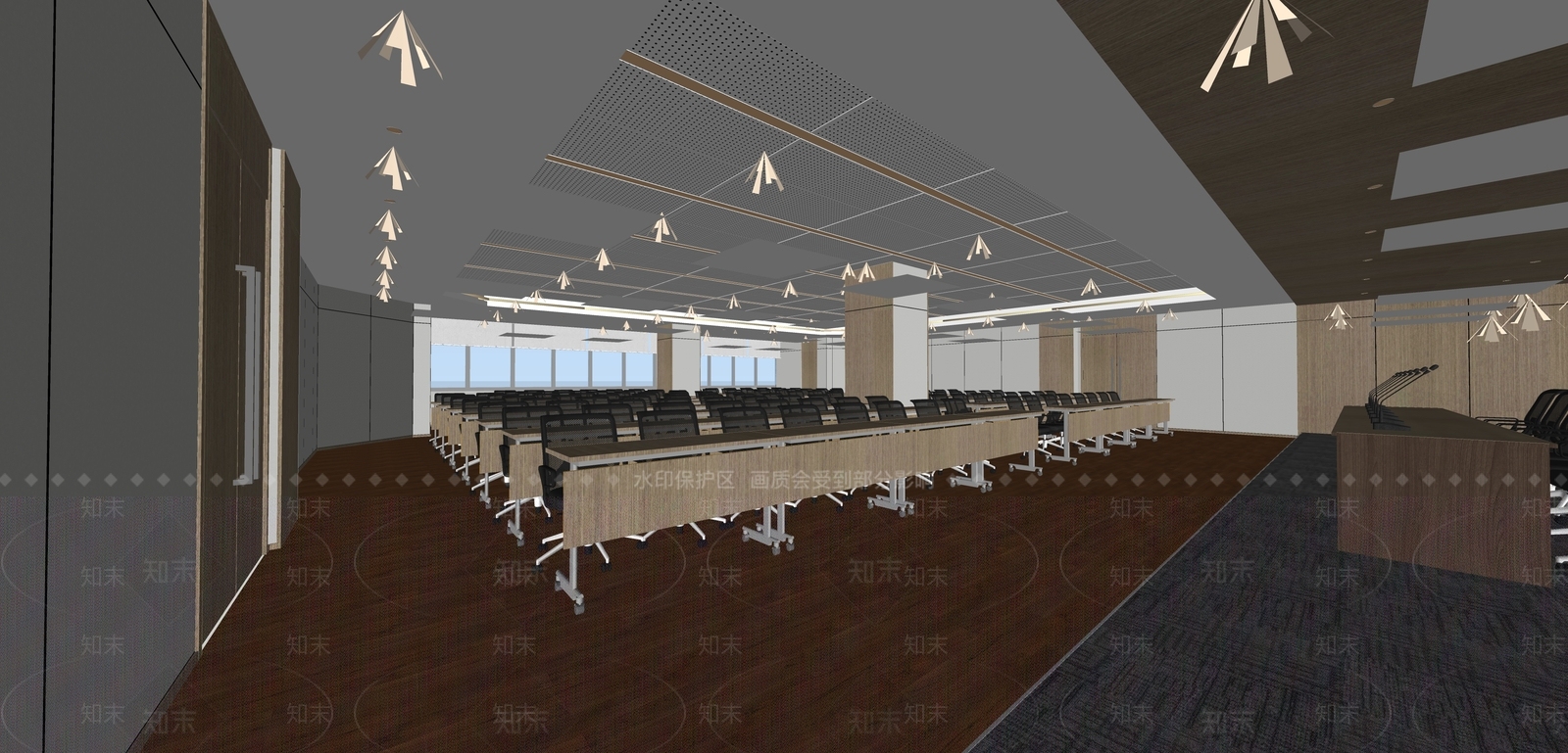 现代报告厅SU模型下载【ID:1130145871】