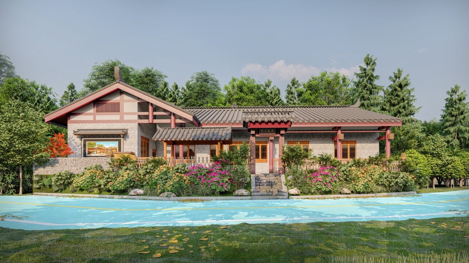 中式民居SU模型下载【ID:1130150904】