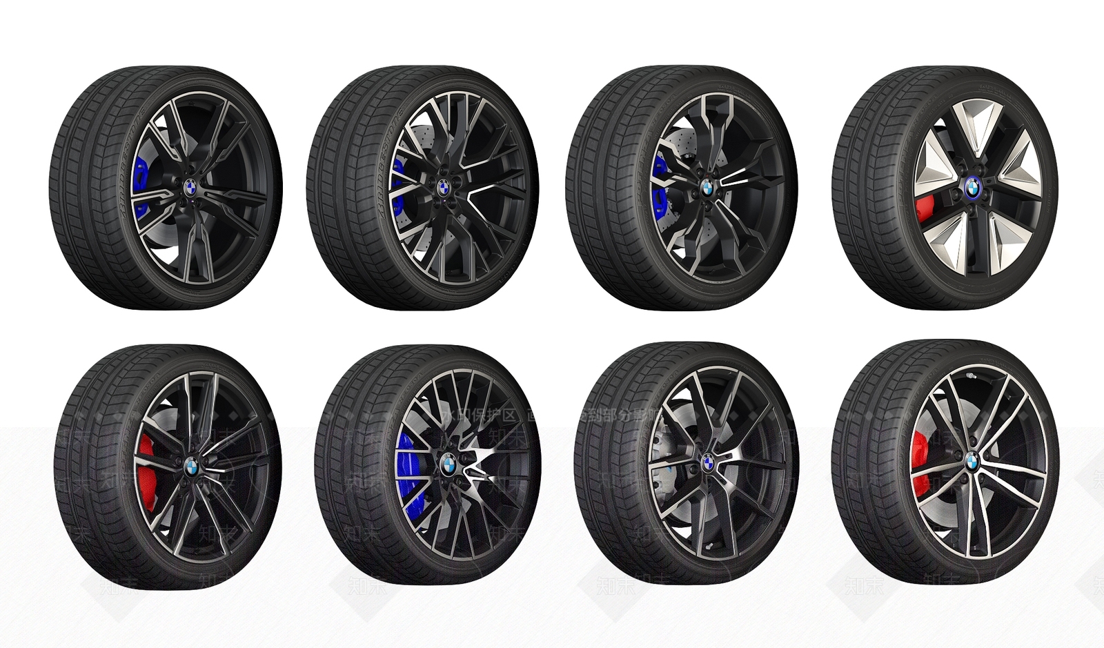 汽车轮胎3D模型下载【ID:1132619768】