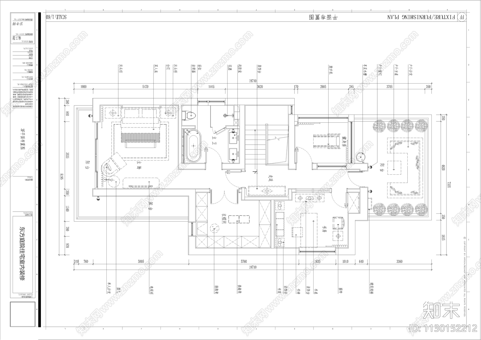 上海某3层豪宅别墅室内施工图下载【ID:1130152212】