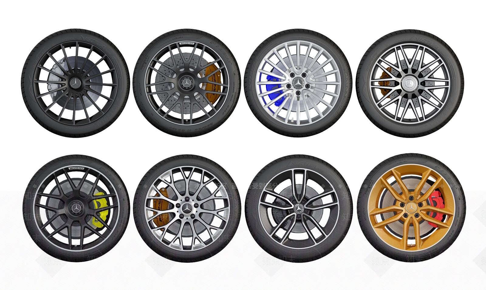 汽车轮胎3D模型下载【ID:1132619803】