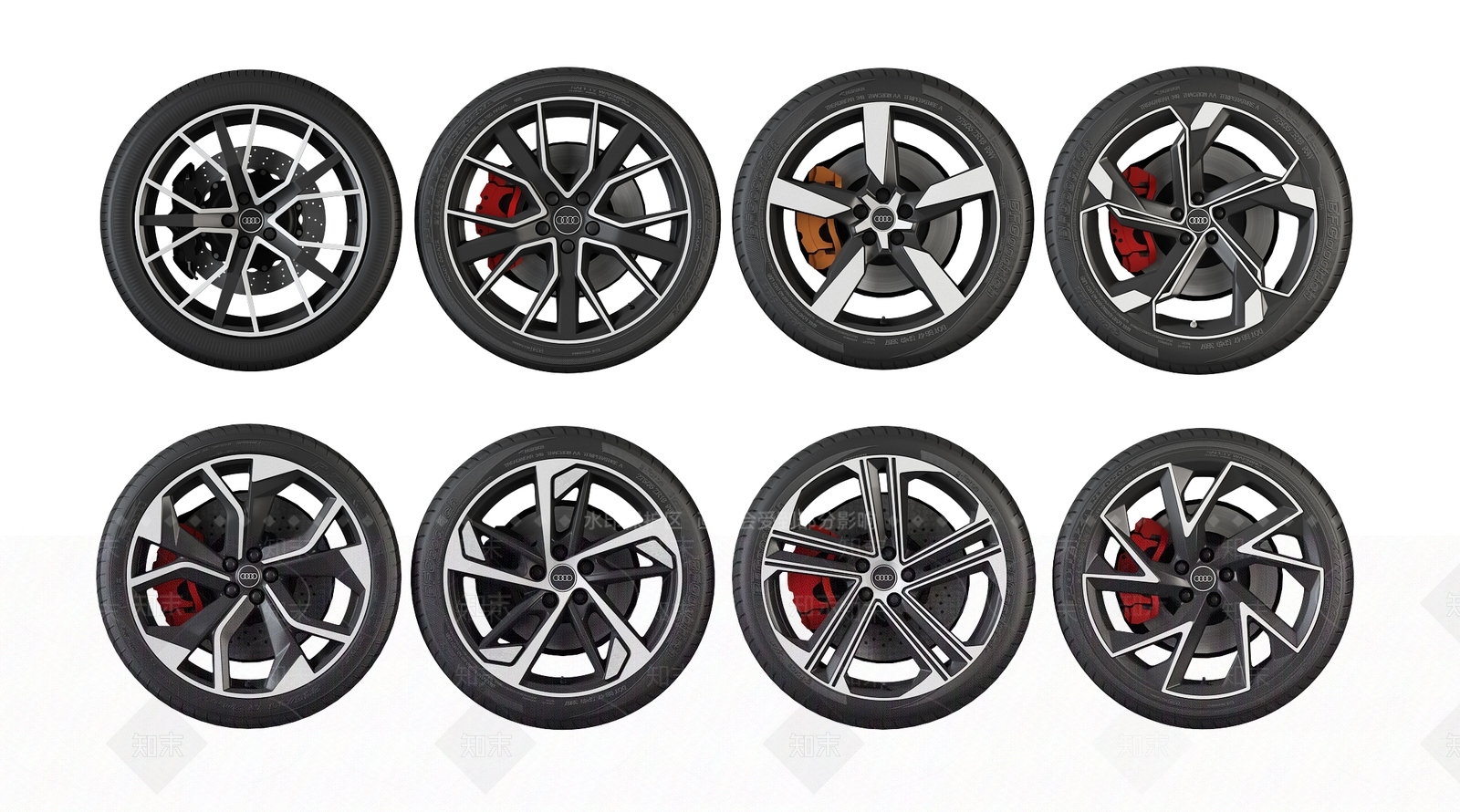 汽车轮胎3D模型下载【ID:1132619869】