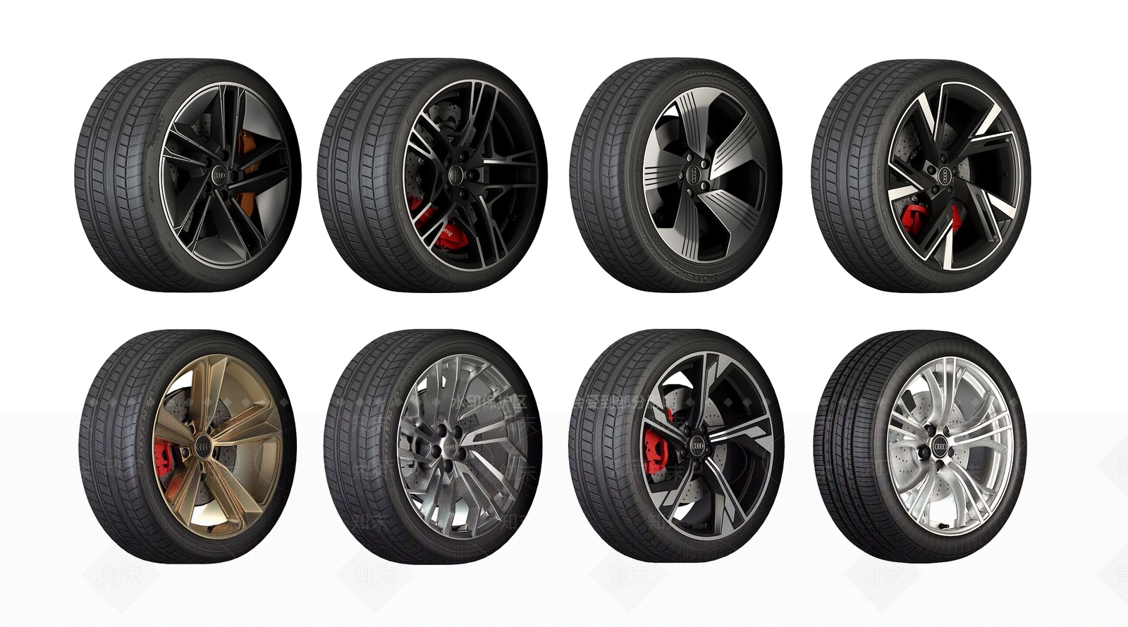 汽车轮胎3D模型下载【ID:1132619991】
