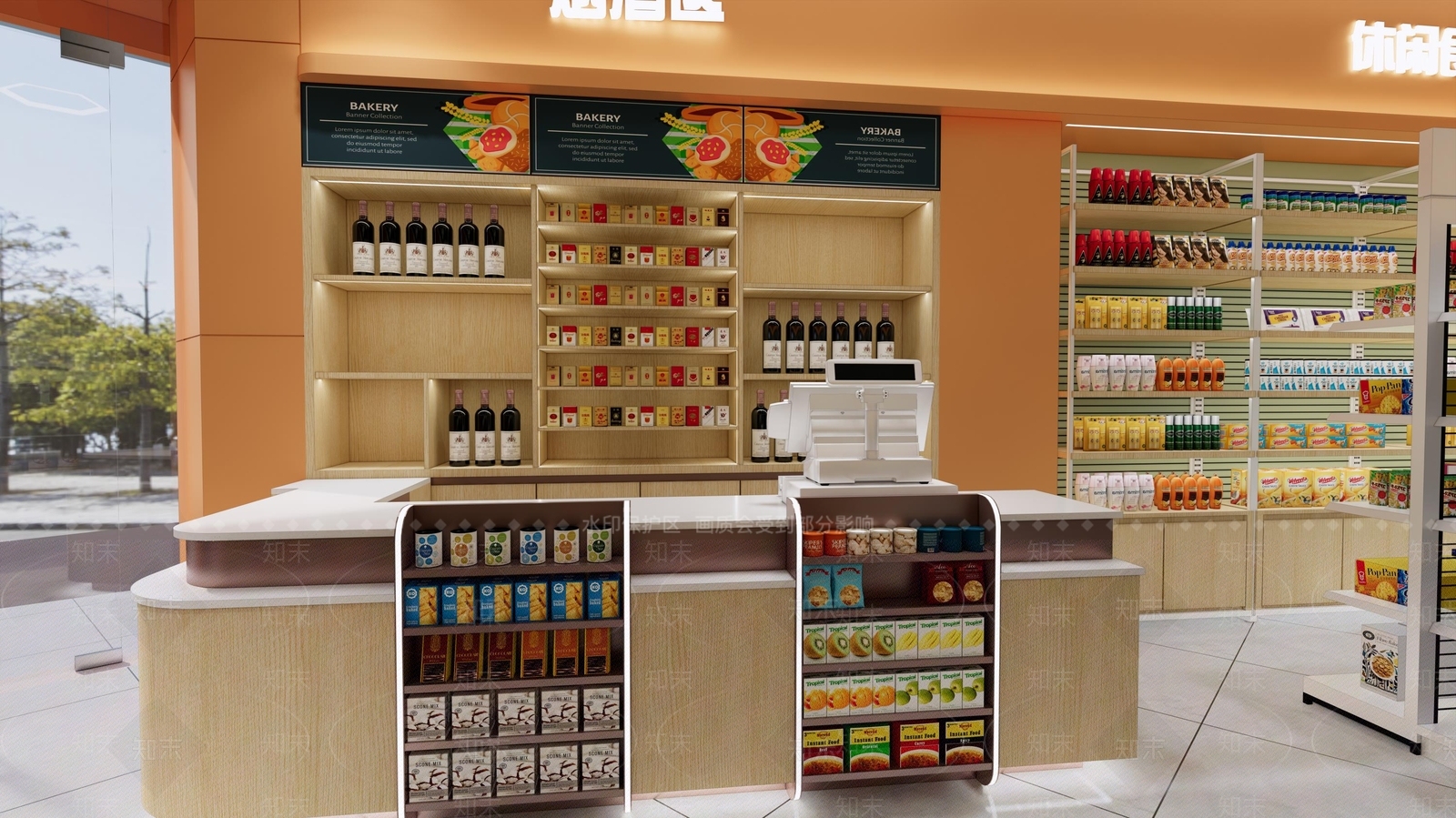 现代精品零食店SU模型下载【ID:1130163329】