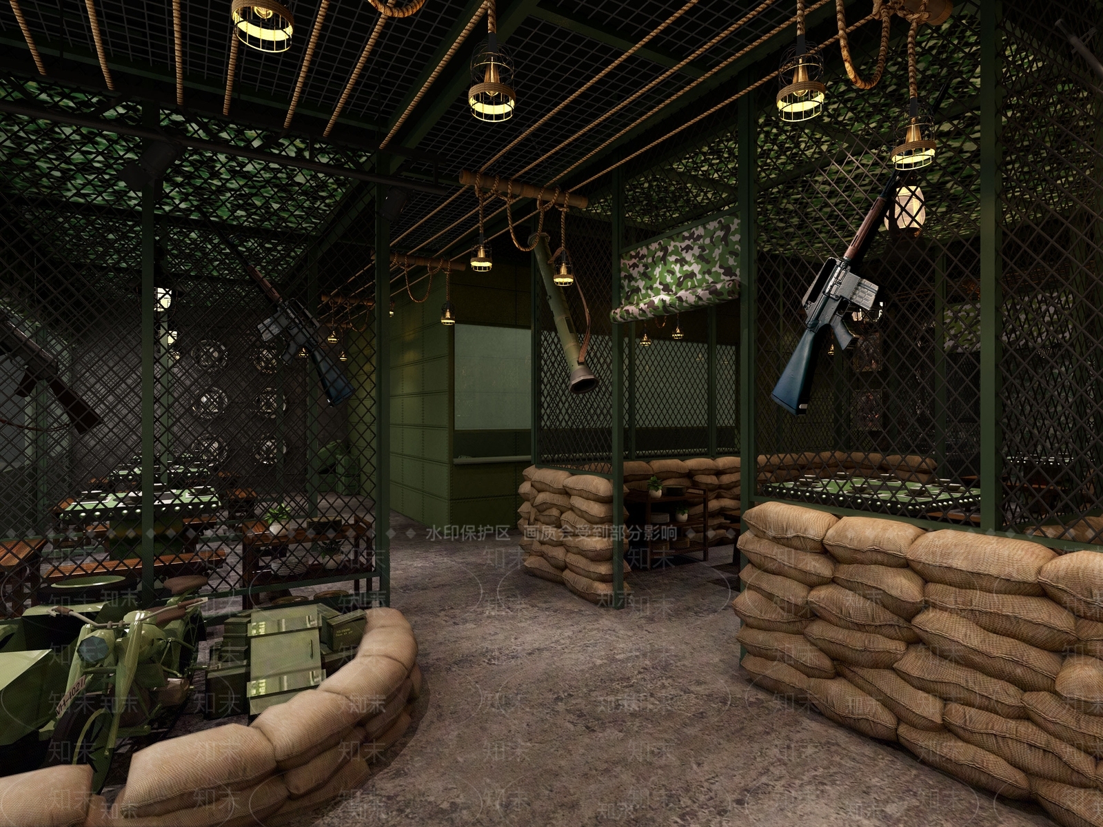 工业风主题火锅店3D模型下载【ID:1130167104】