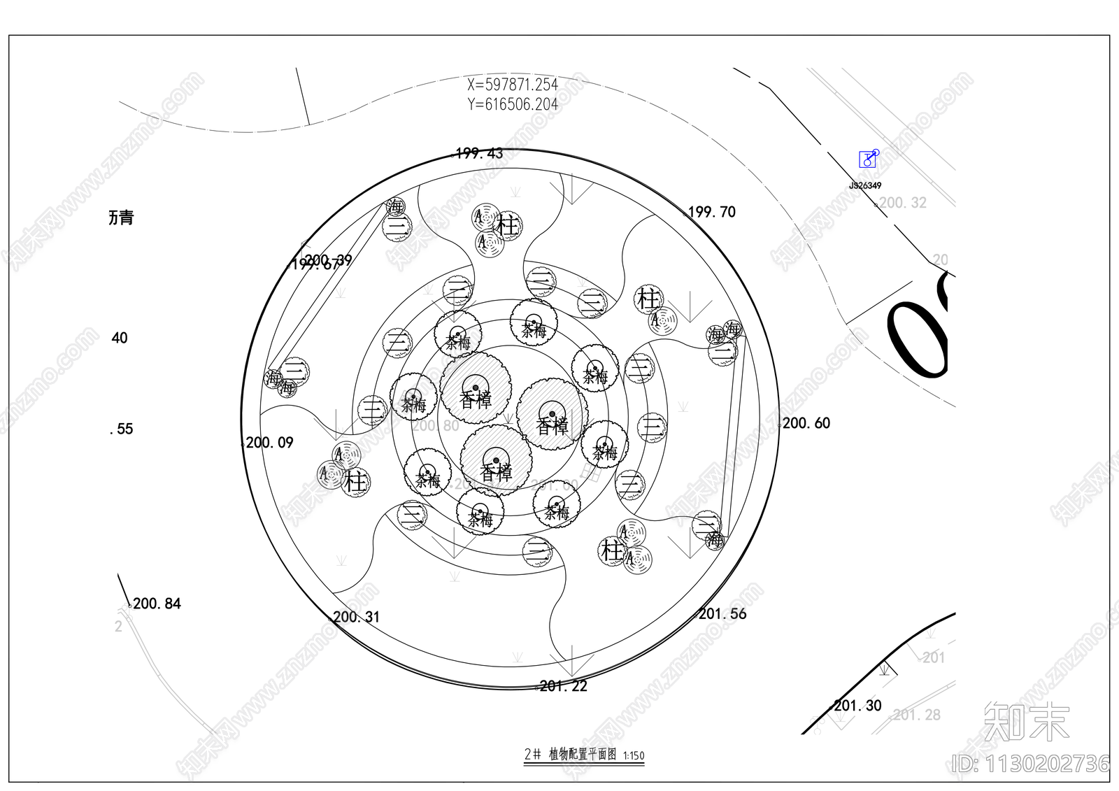 化龙桥沿线景观cad施工图下载【ID:1130202736】