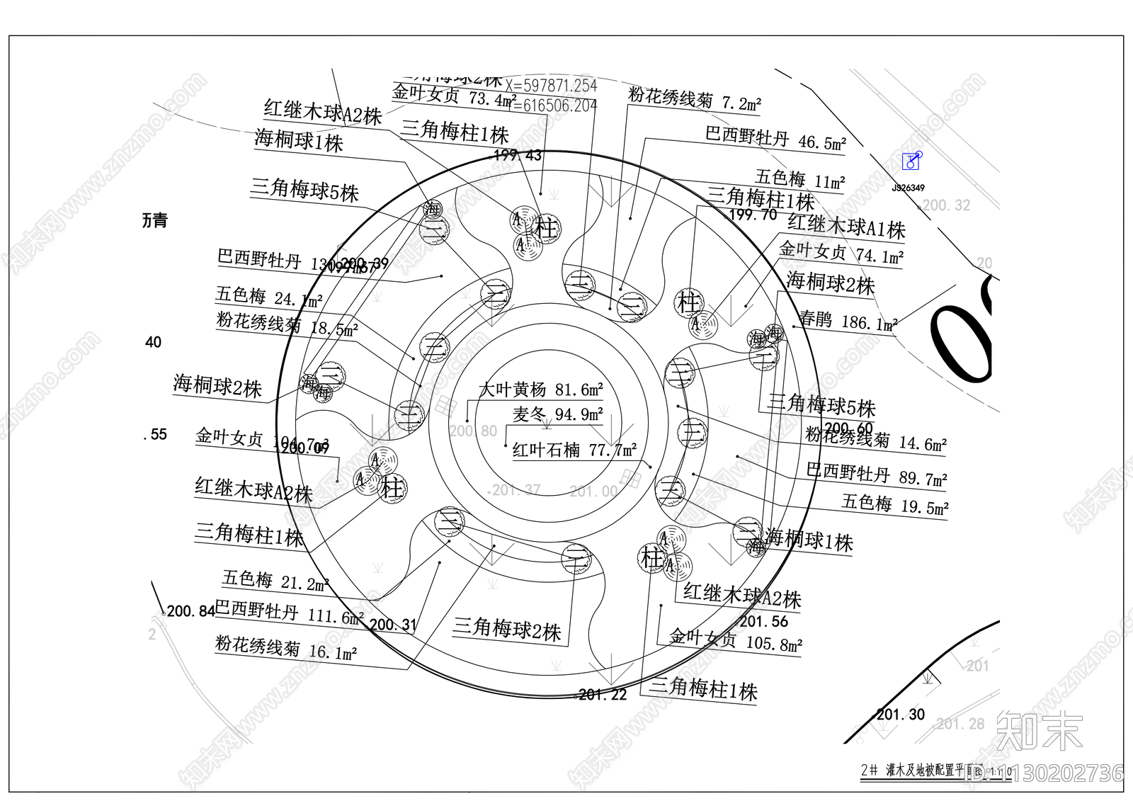 化龙桥沿线景观cad施工图下载【ID:1130202736】