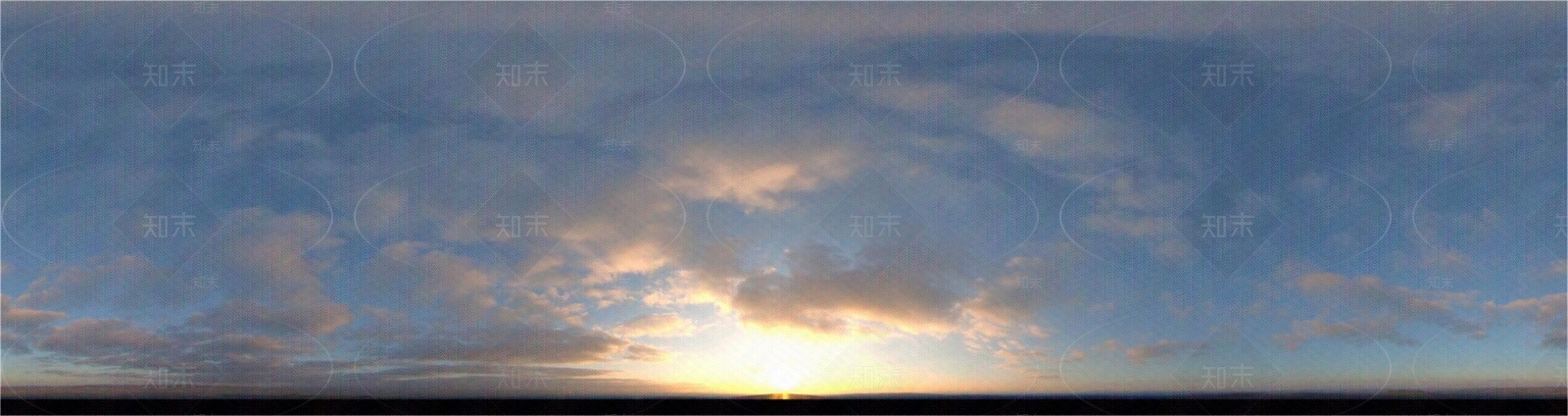 黄昏户外真实全景HDR贴图下载【ID:1130188497】