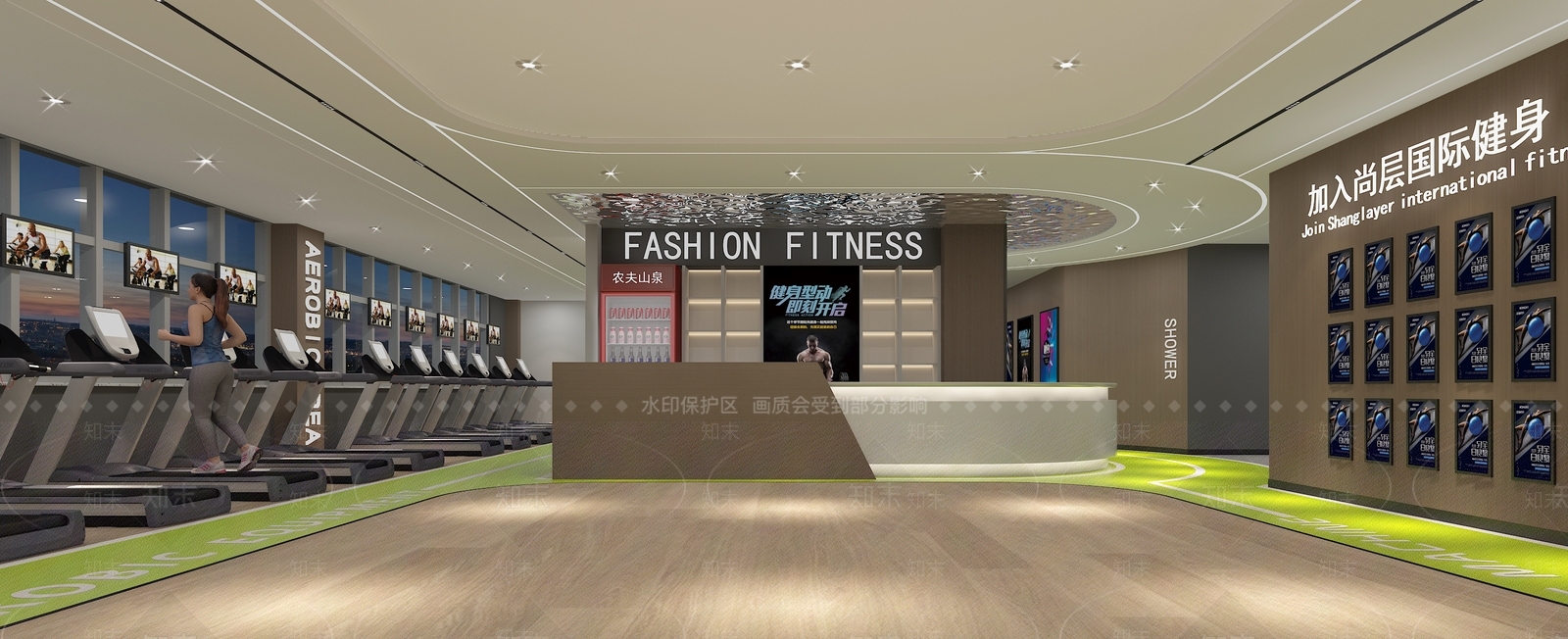 现代健身房3D模型下载【ID:1130195115】
