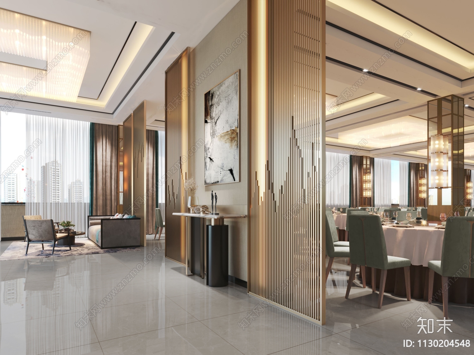 吉合餐饮空间cad施工图下载【ID:1130204548】