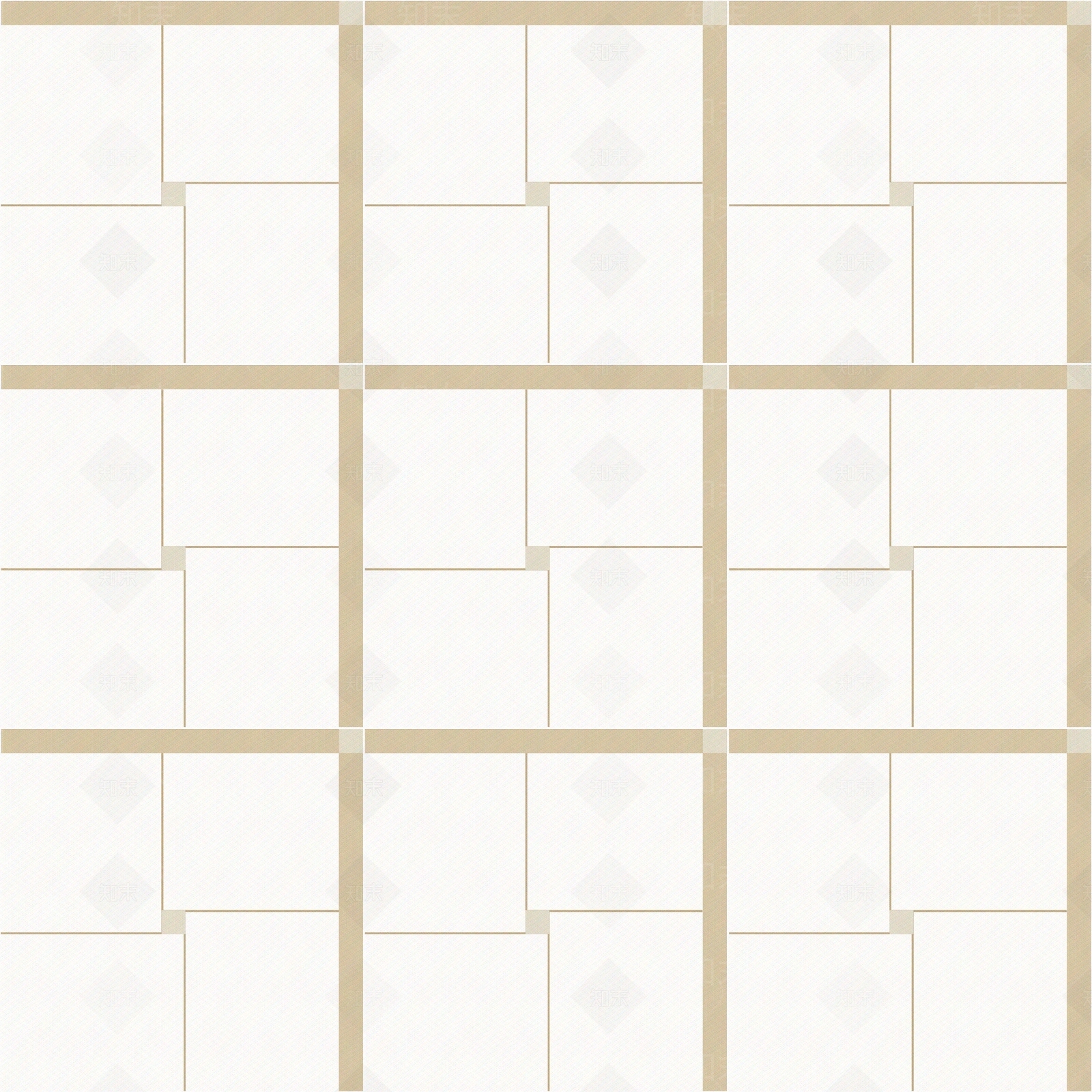 暖灰复古格子拼色花砖贴图下载【ID:1130227562】