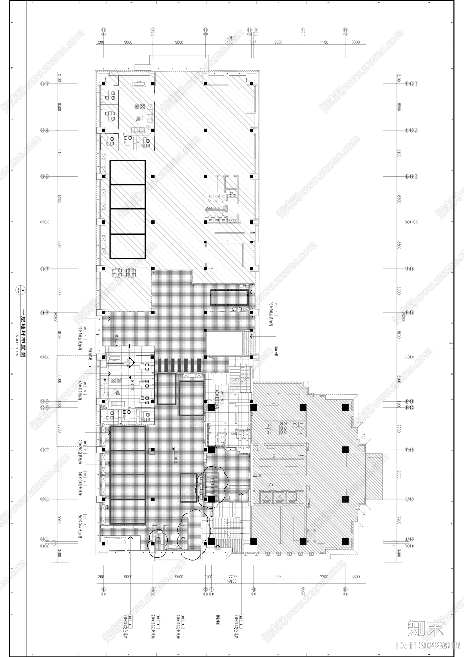 沈阳法拉利展厅cad施工图下载【ID:1130229813】