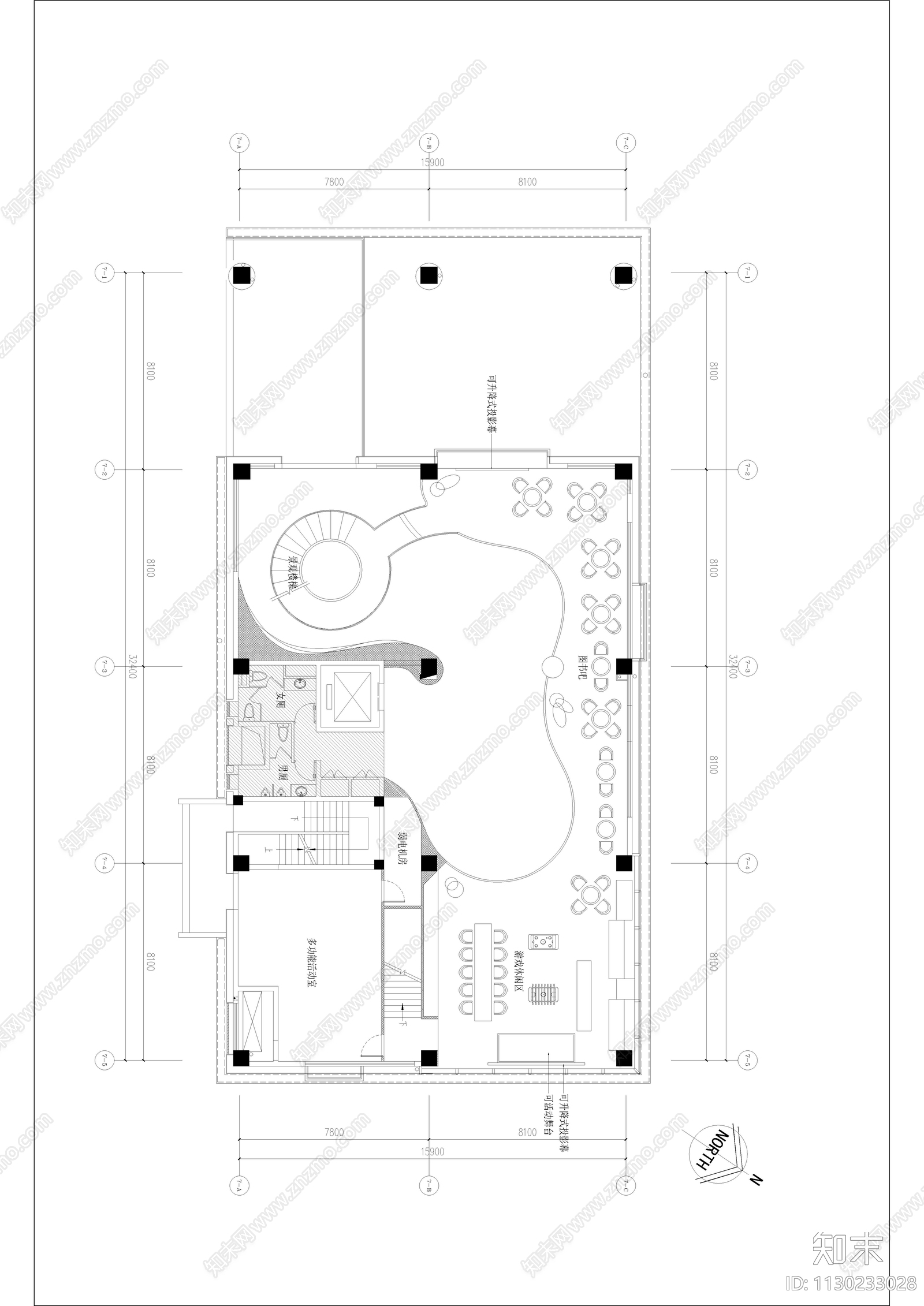 上海全通金融谷孵化器装饰效果图物料清单cad施工图下载【ID:1130233028】