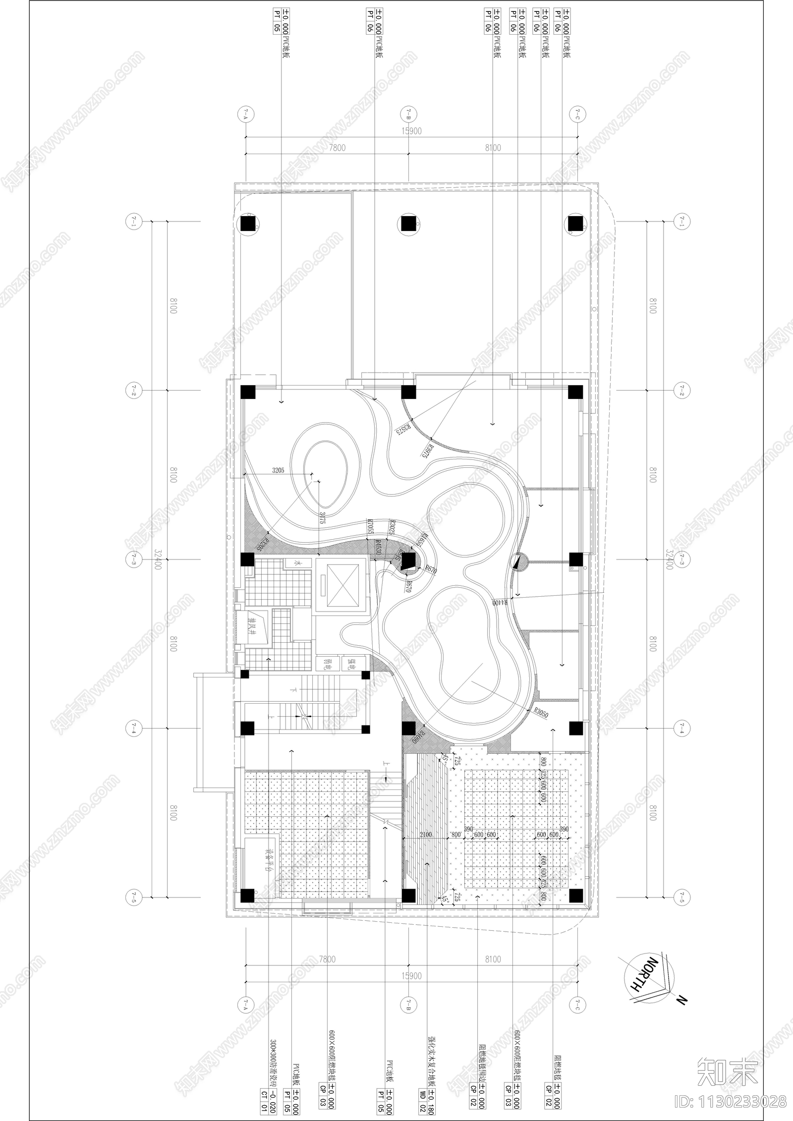 上海全通金融谷孵化器装饰效果图物料清单cad施工图下载【ID:1130233028】