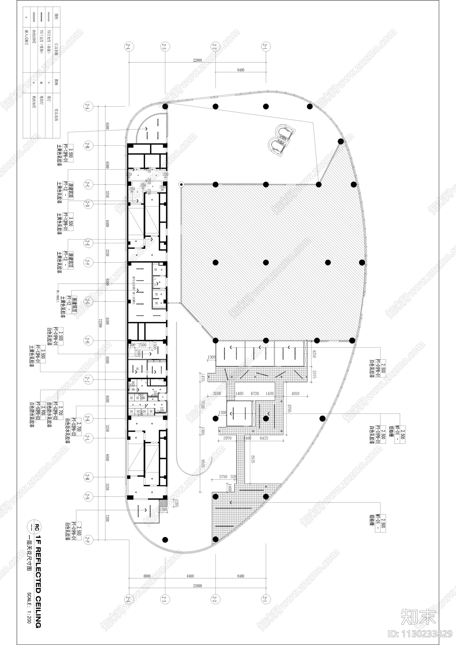 办公空间室内cad施工图下载【ID:1130233829】