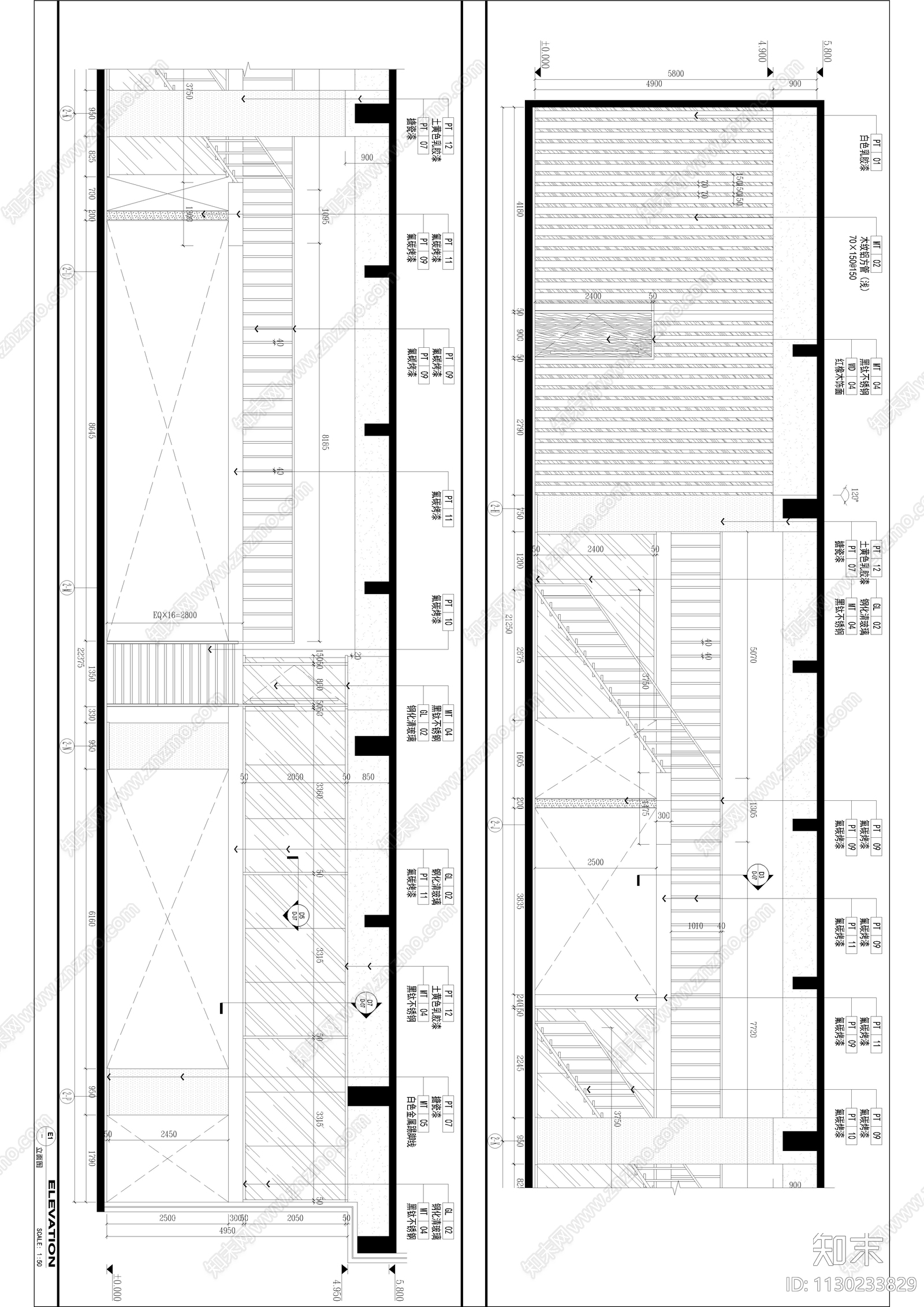 办公空间室内cad施工图下载【ID:1130233829】