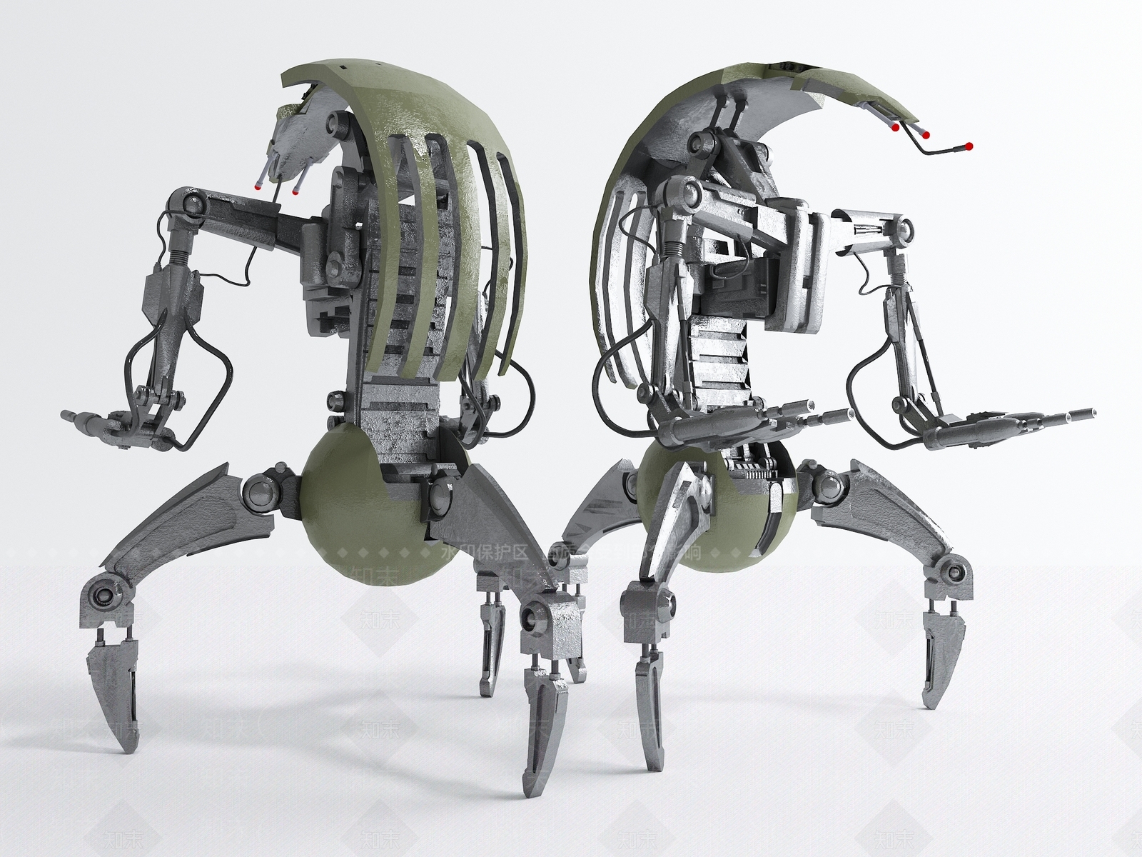 机甲机器人3D模型下载【ID:1130239045】