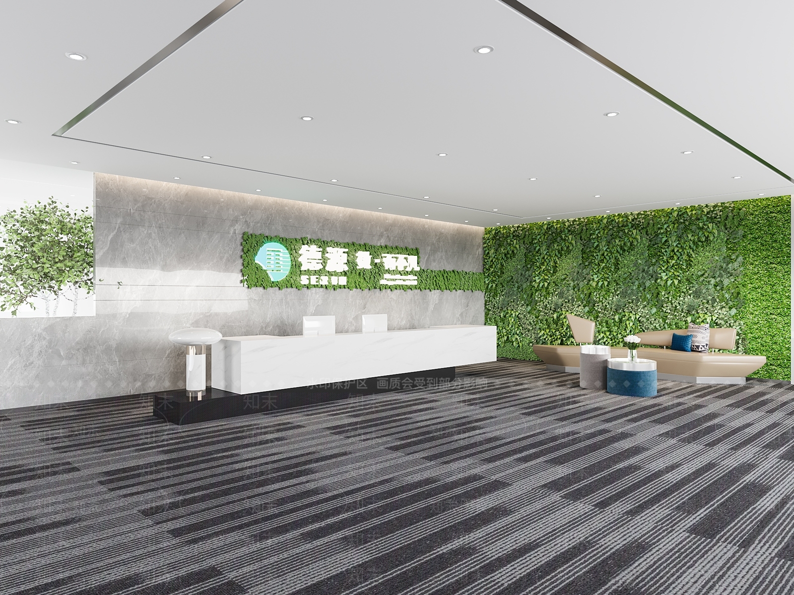 现代公司大堂3D模型下载【ID:1130245877】