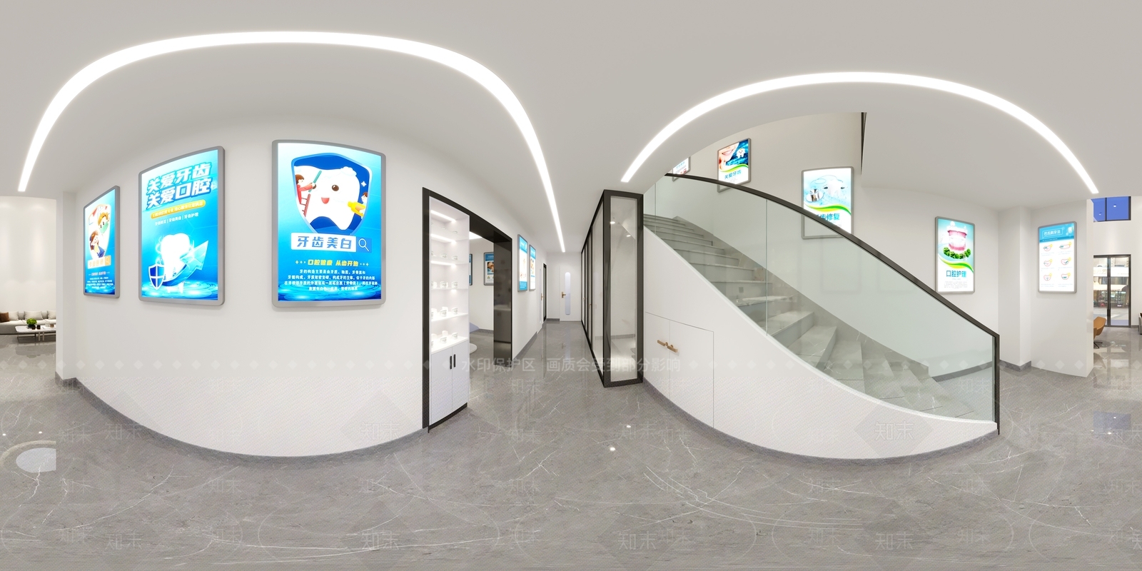 现代口腔医院设计3D模型下载【ID:1142818836】