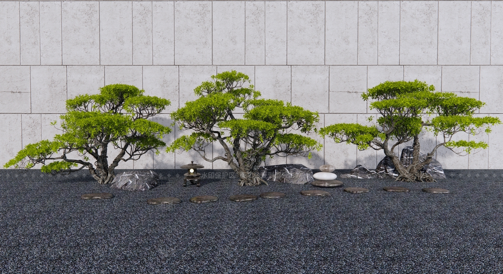 造型松树3D模型下载【ID:1130249905】_知末3d模型网