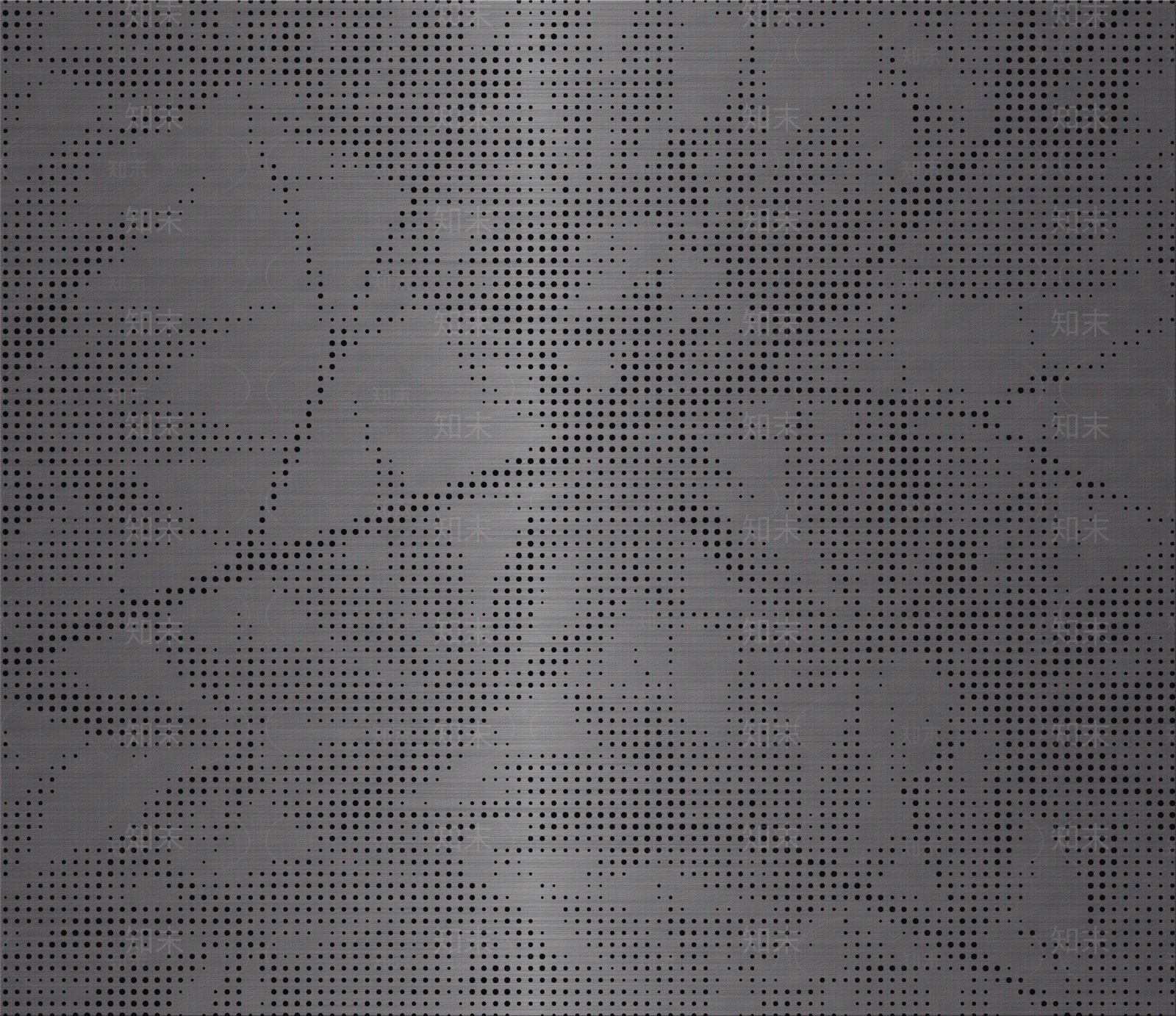 黑钛色植物纹理穿孔金属板贴图下载【ID:1130413072】