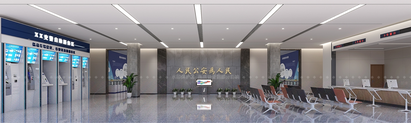 现代公安局3D模型下载【ID:1130255140】