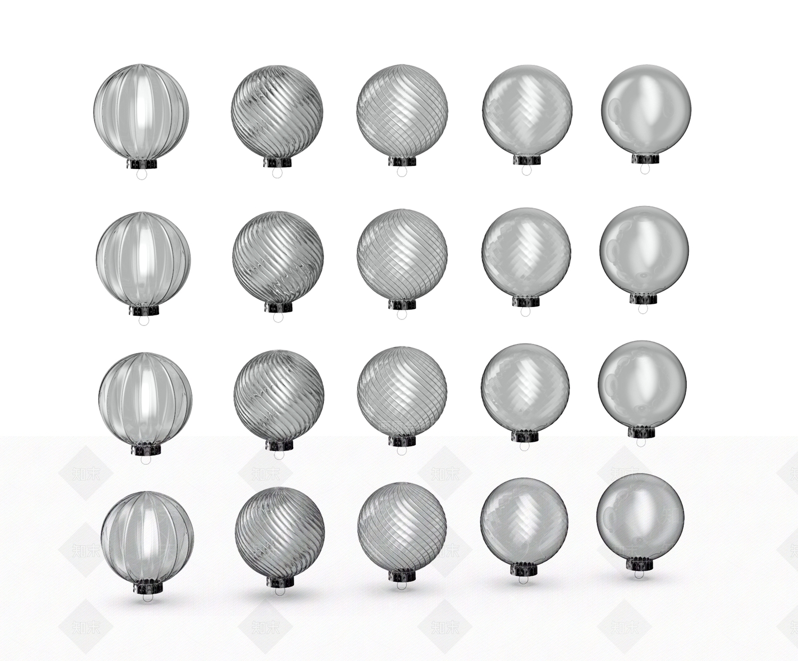 灯笼水晶香水瓶3D模型下载【ID:1130256695】