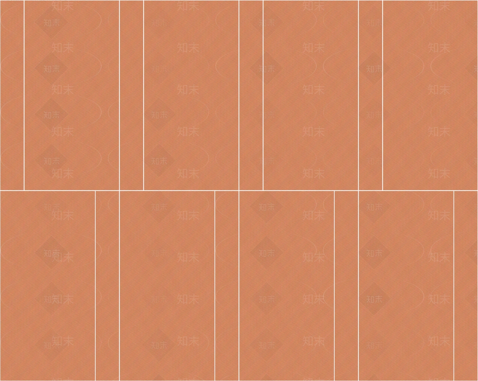 橙色不规则拼接纯色瓷砖贴图下载【ID:1130262525】