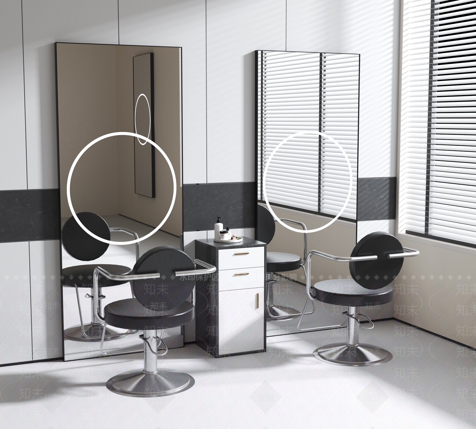 理发座椅3D模型下载【ID:1130263670】